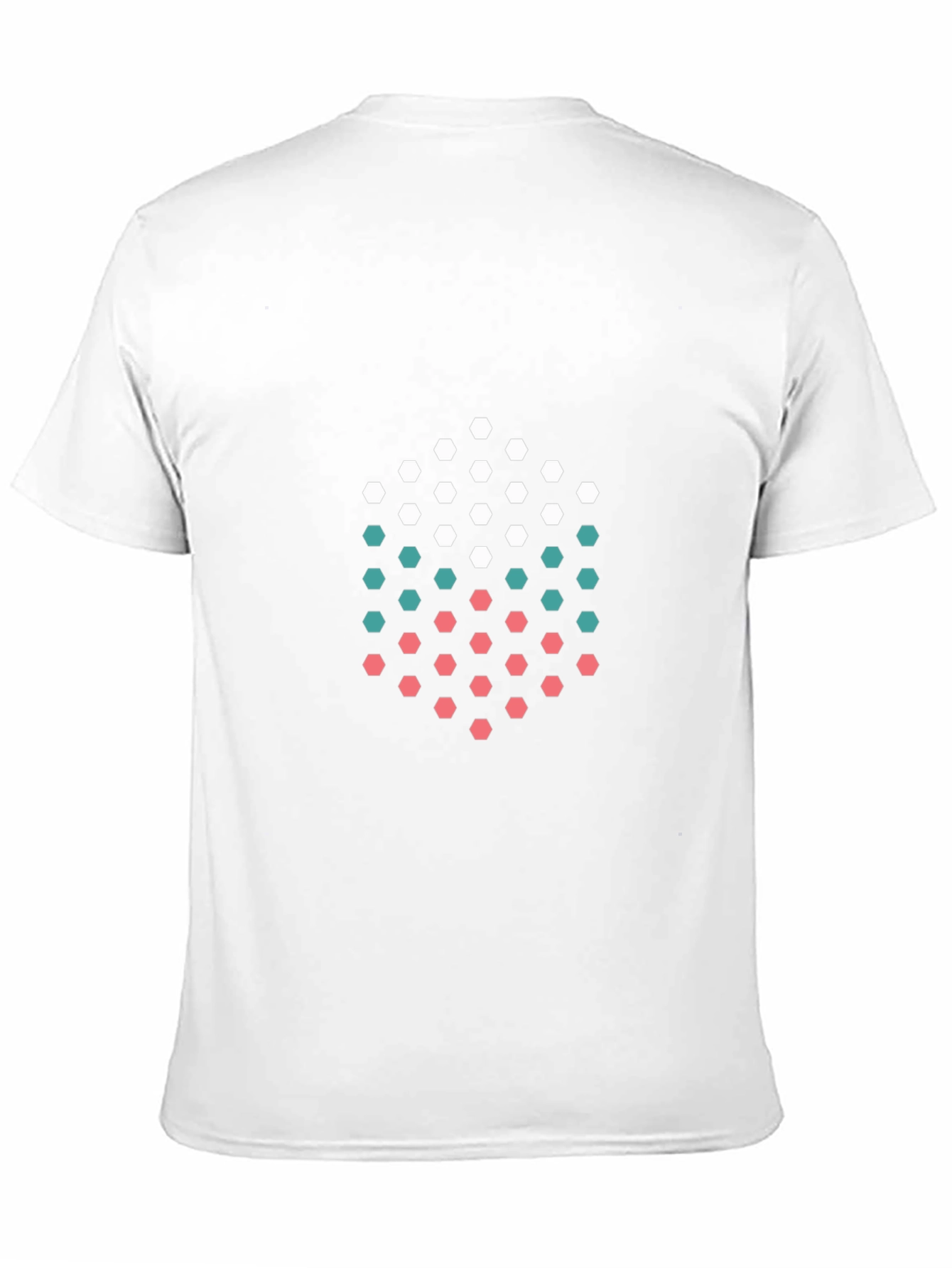 Abstract Hexagon Graphic Tee - Modern Geometric Design
