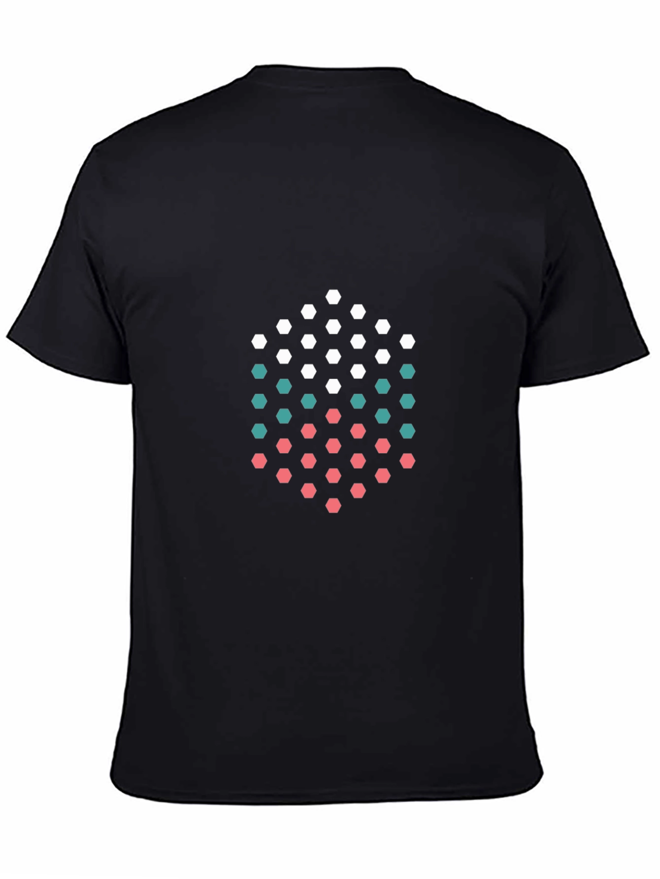Abstract Hexagon Graphic Tee - Modern Geometric Design