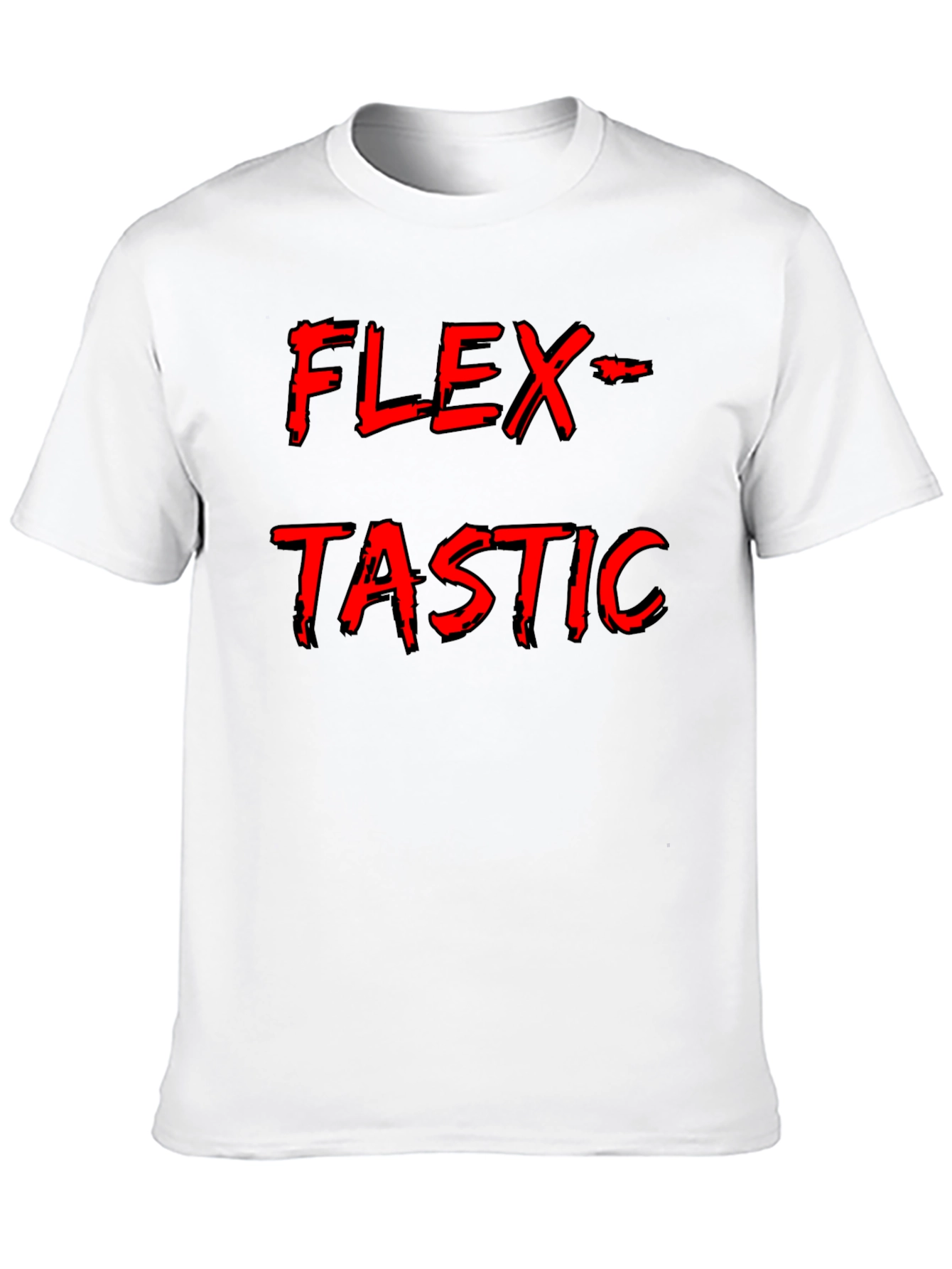 Flex-Tastic Mens Black Graphic Tee
