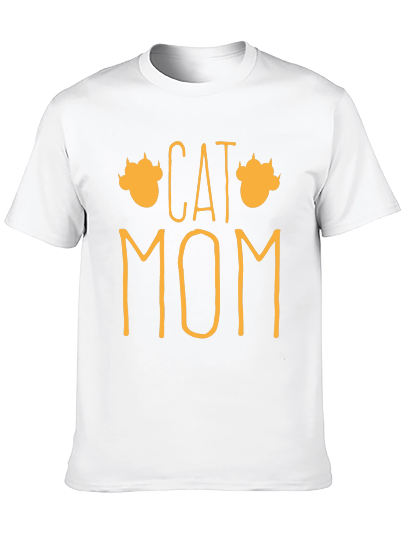 Cat Mom Graphic T-Shirt - Black