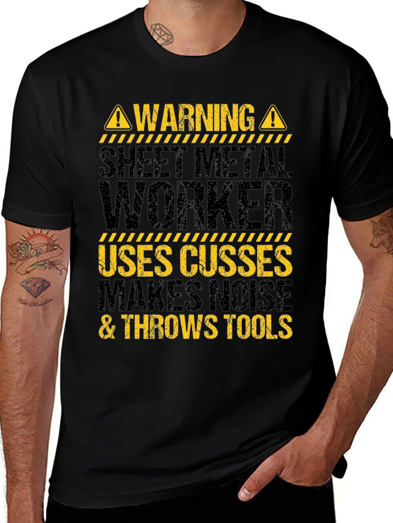Warning Sheet Metal Worker T-Shirt
