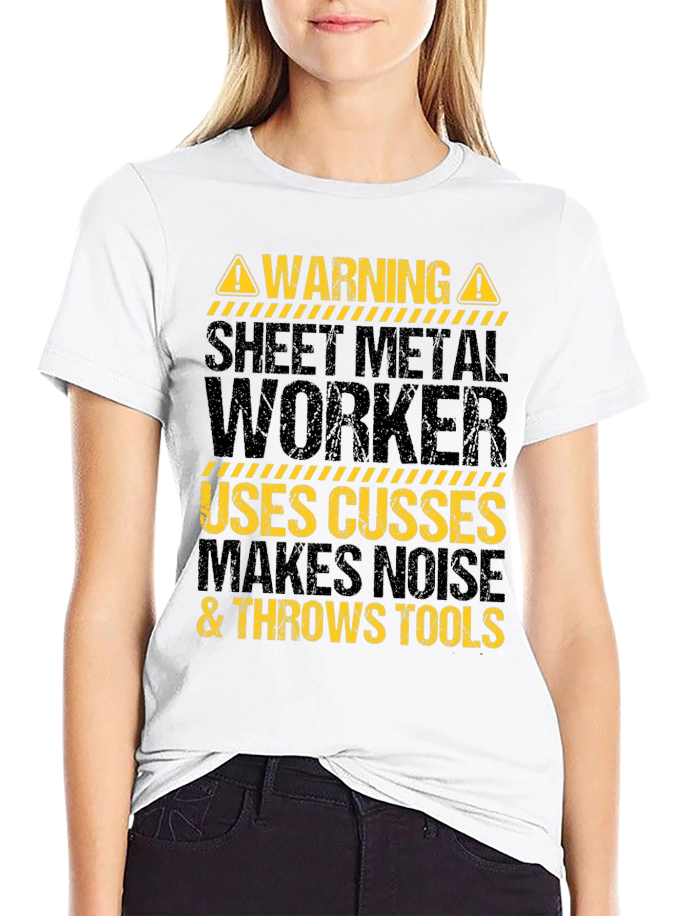 Warning Sheet Metal Worker T-Shirt