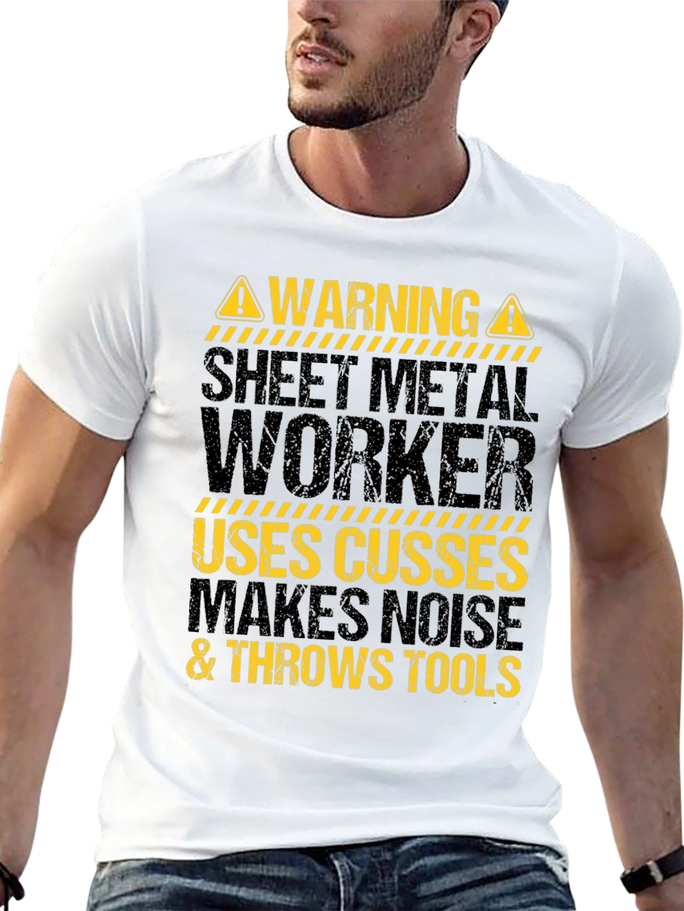 Warning Sheet Metal Worker T-Shirt