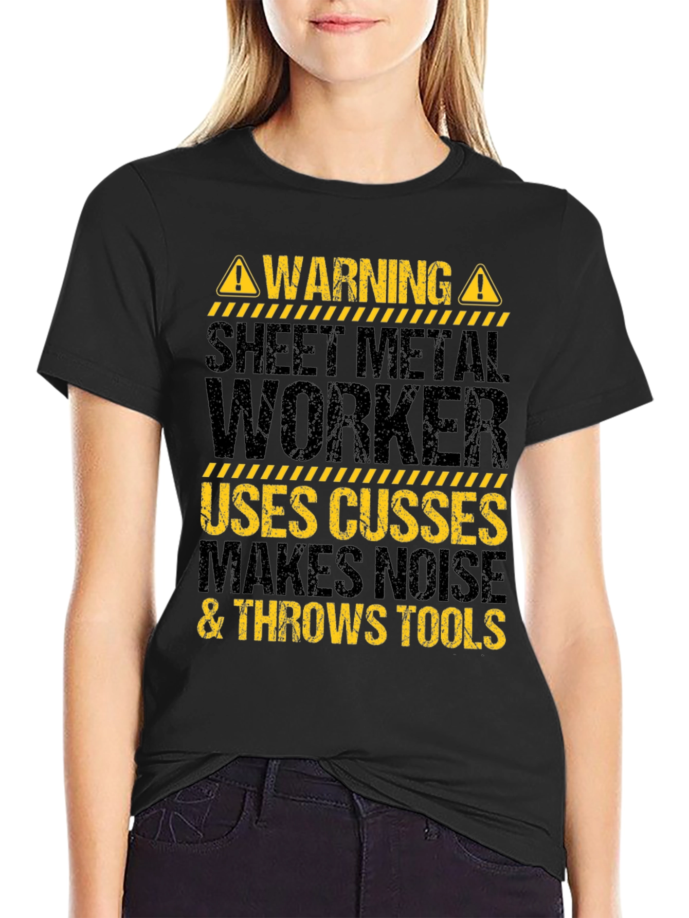 Warning Sheet Metal Worker T-Shirt