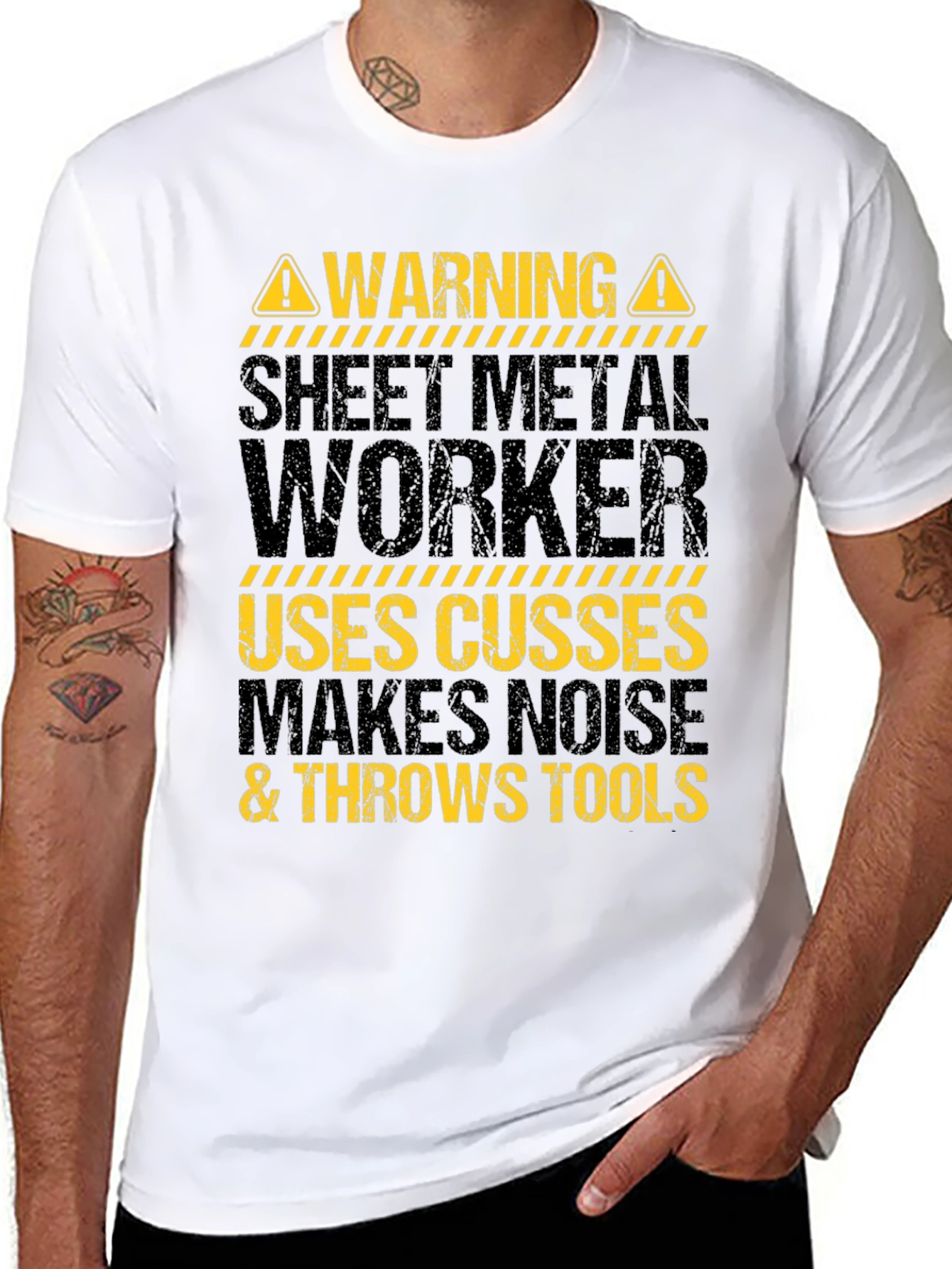 Warning Sheet Metal Worker T-Shirt