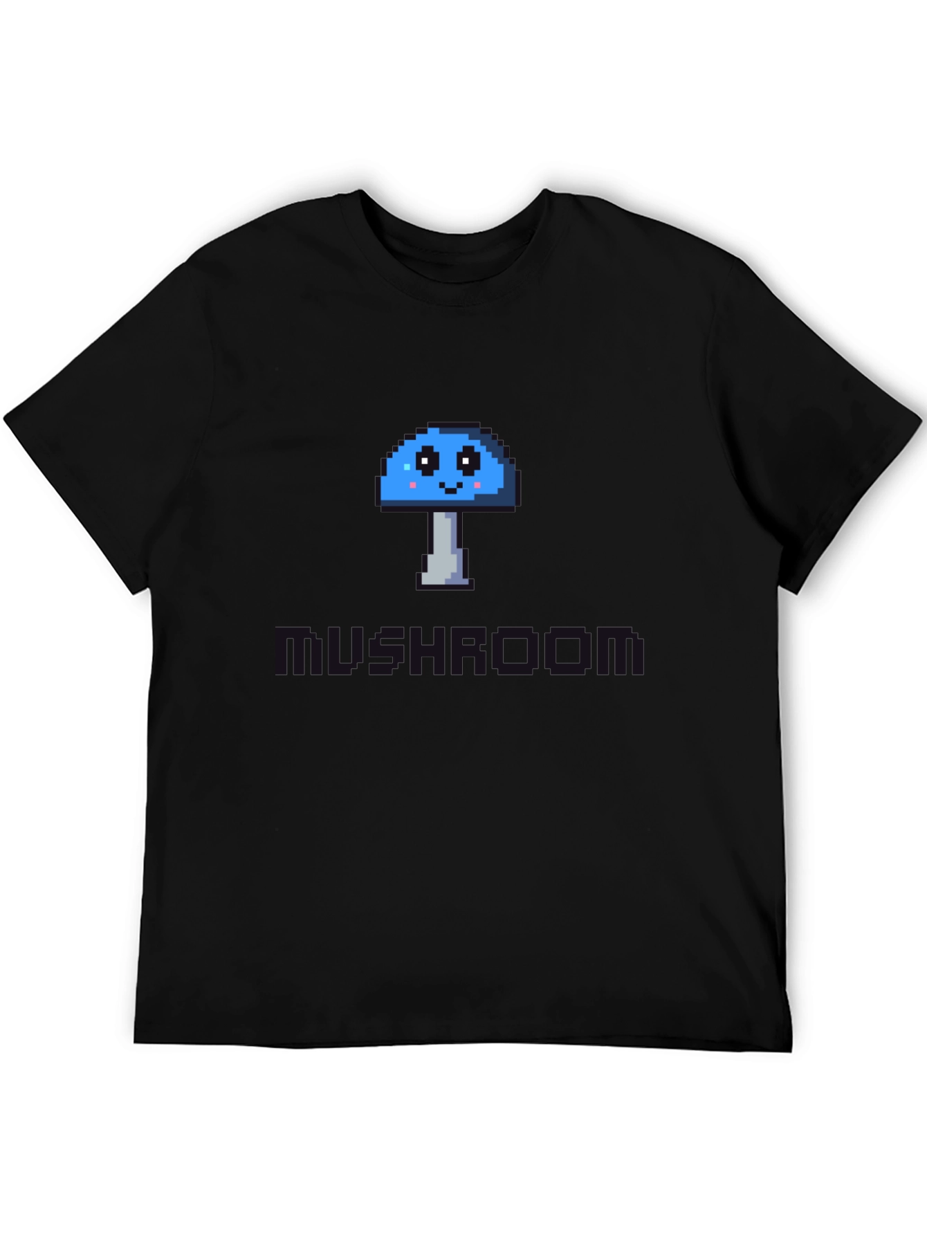 Pixel Mushroom Graphic Tee - Unisex Cotton Blend