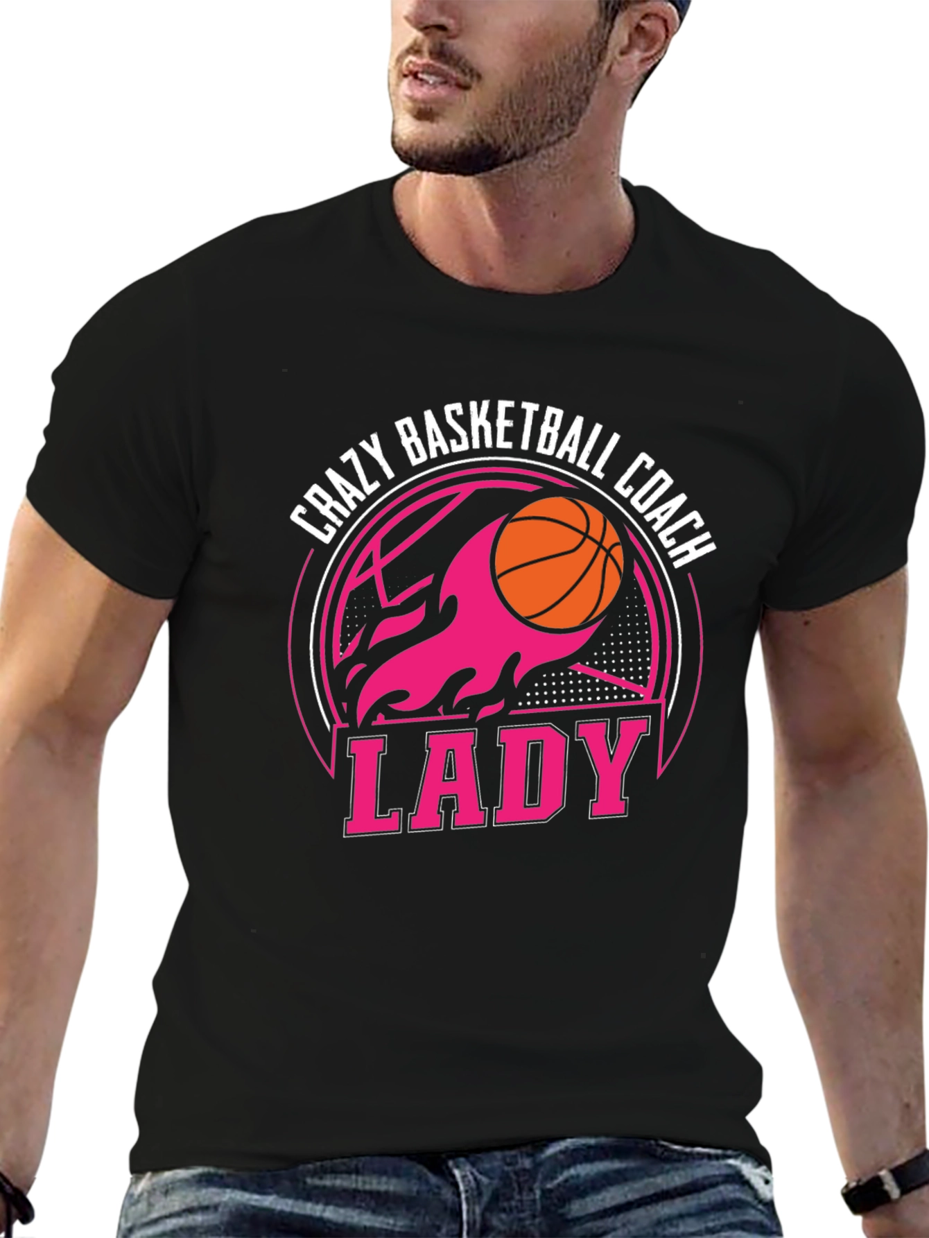 Crazy Basketball Coach Lady T-Shirt