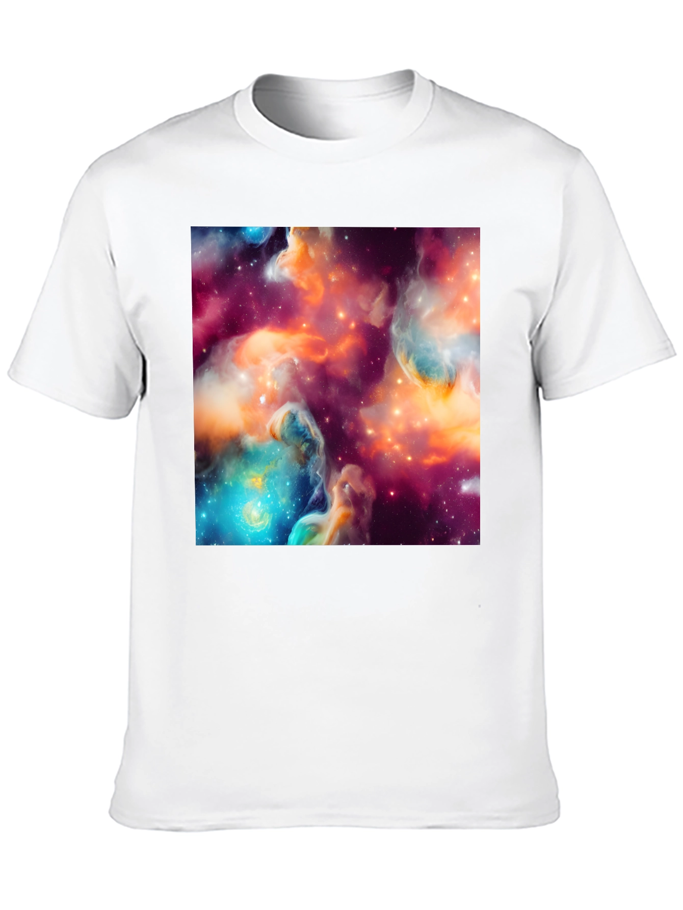 Nebula Print Black T-Shirt