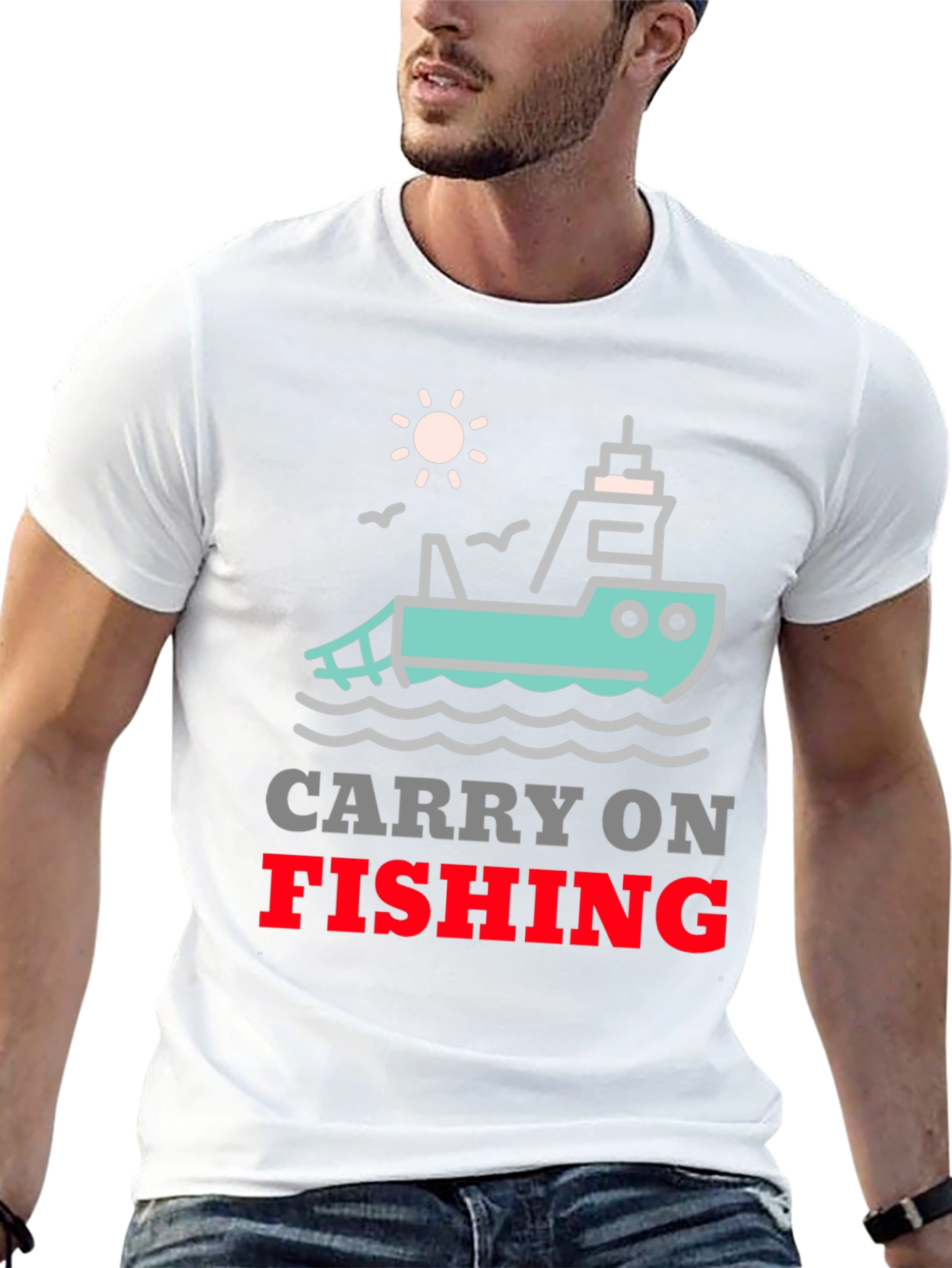 Carry On Fishing Graphic T-Shirt