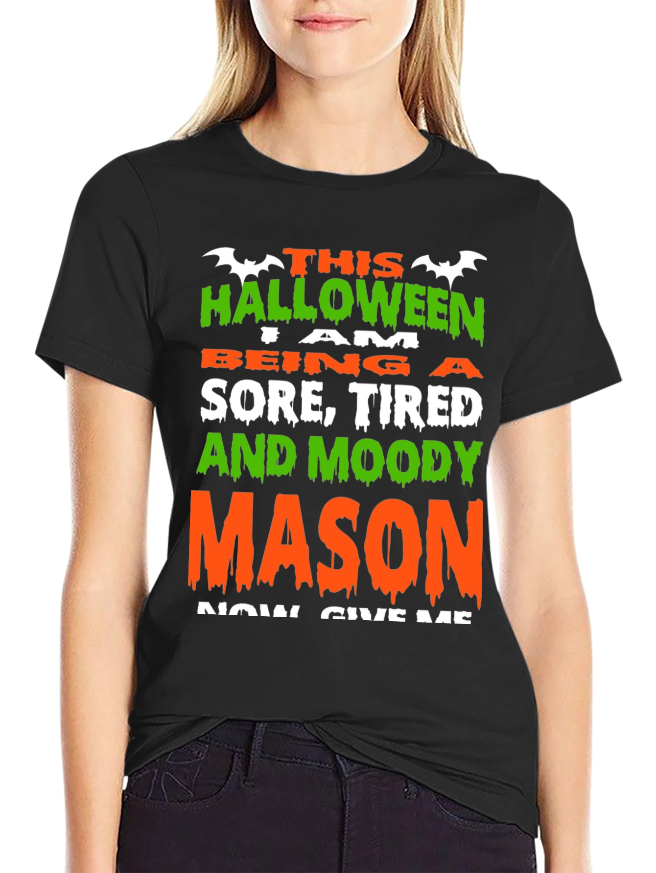 Halloween Sore Tired Moody Mason T-Shirt