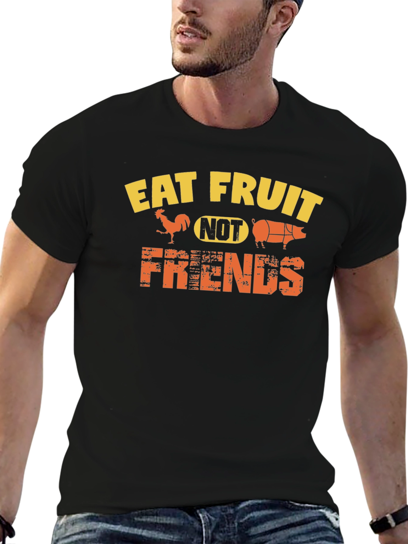 Eat Fruit Not Friends Vegan T-Shirt