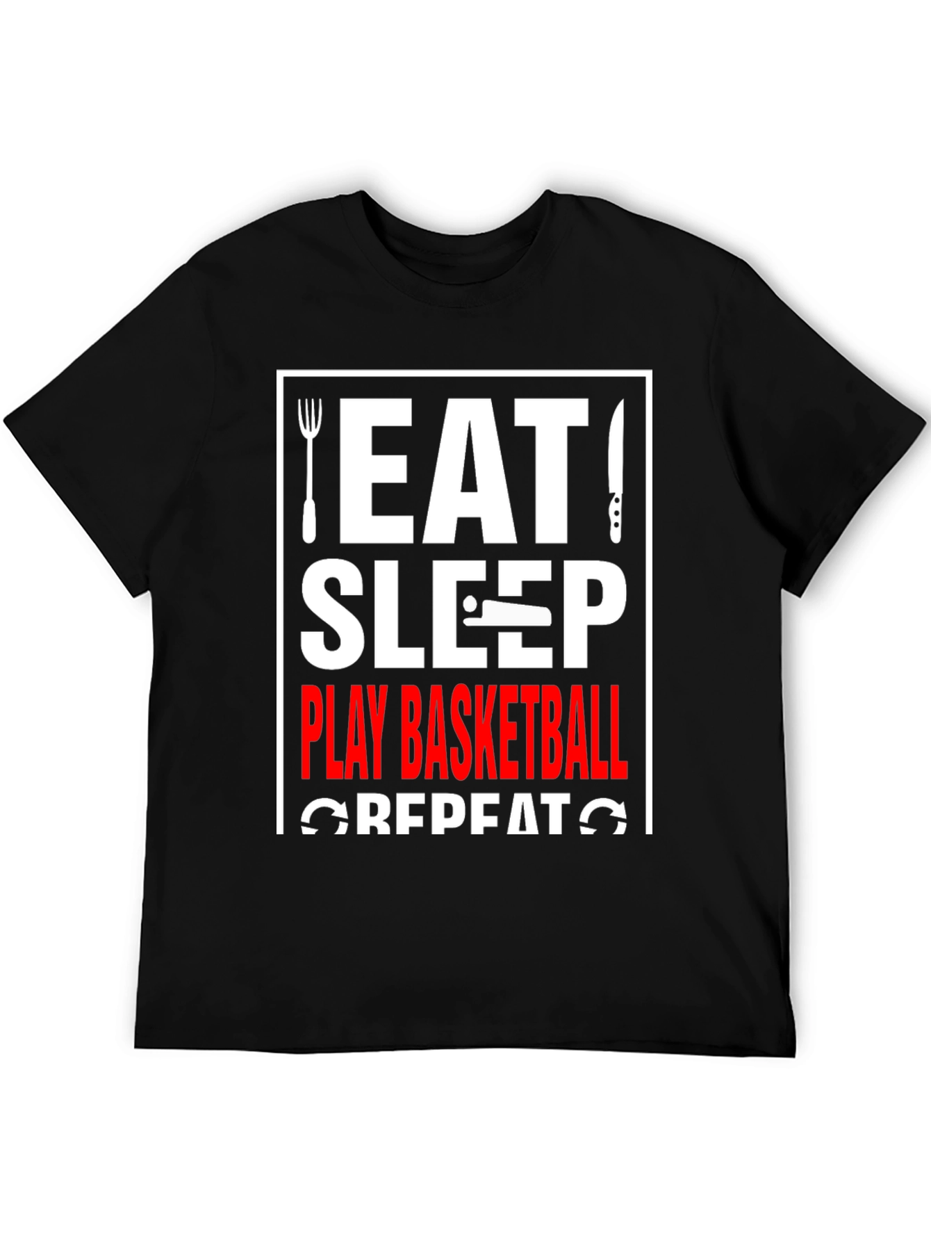 Eat Sleep Play Basketball Repeat T-Shirt