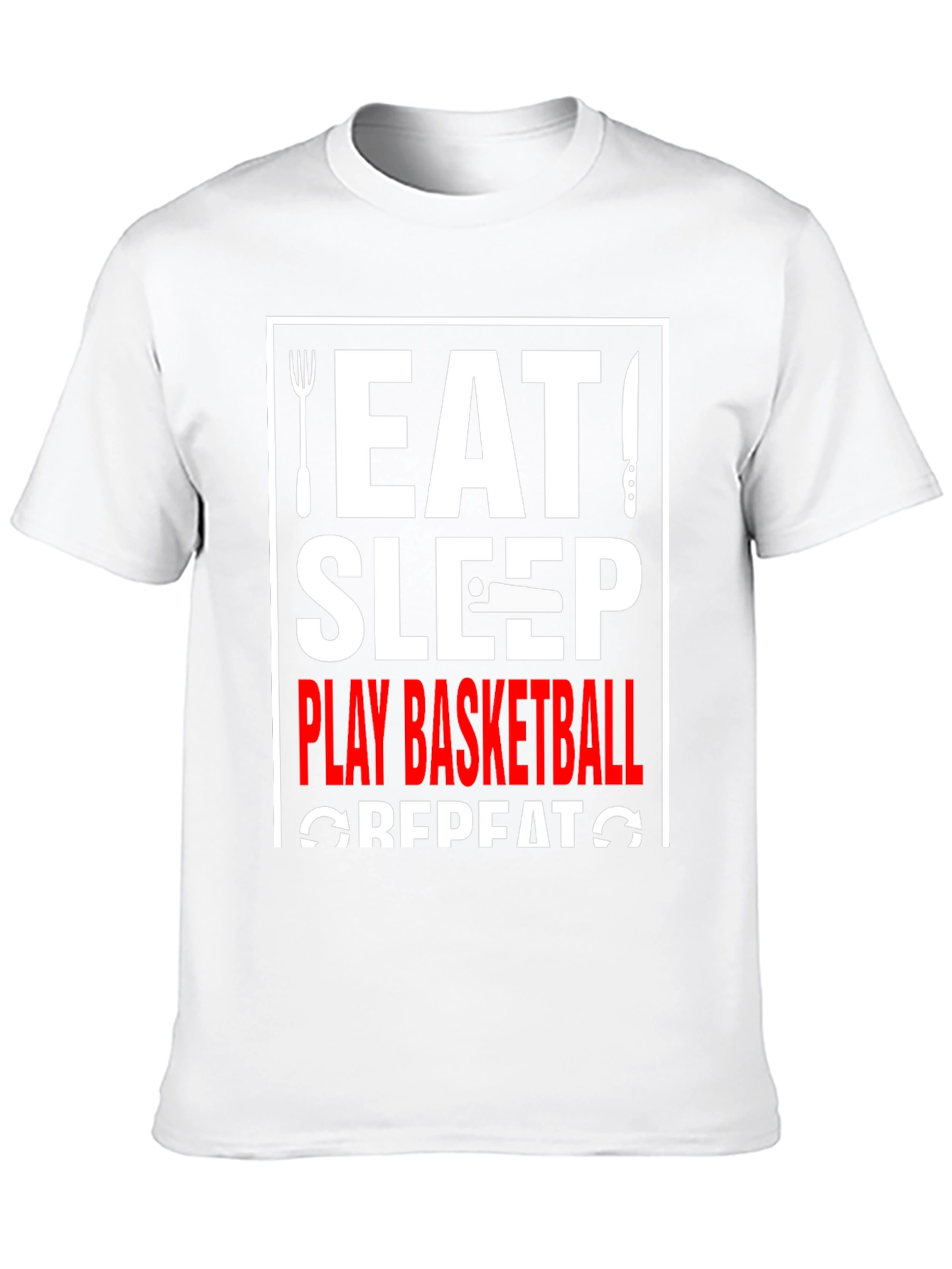 Eat Sleep Play Basketball Repeat T-Shirt
