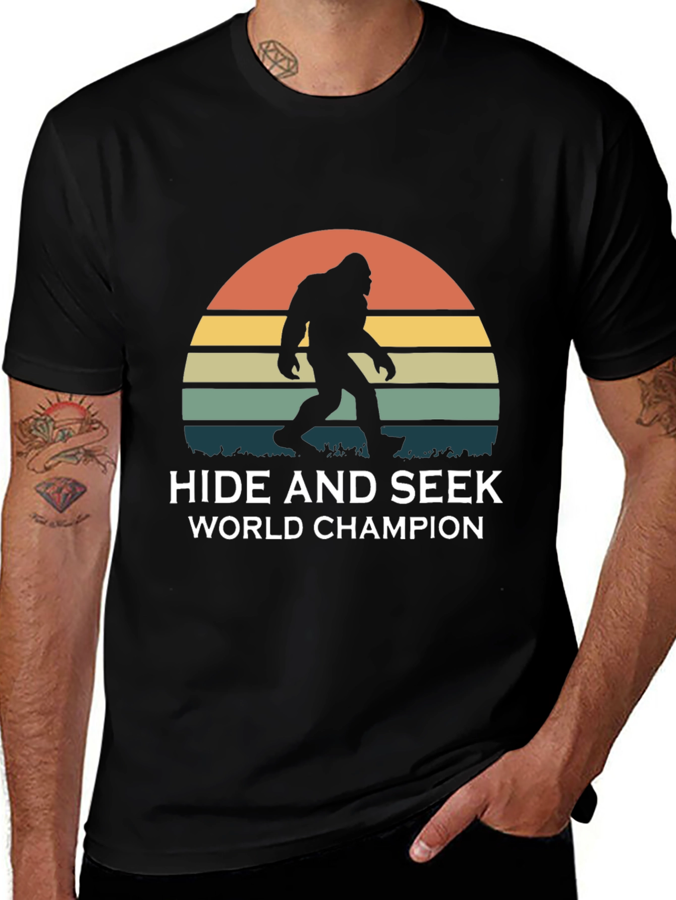 Hide and Seek World Champion Bigfoot Graphic Tee