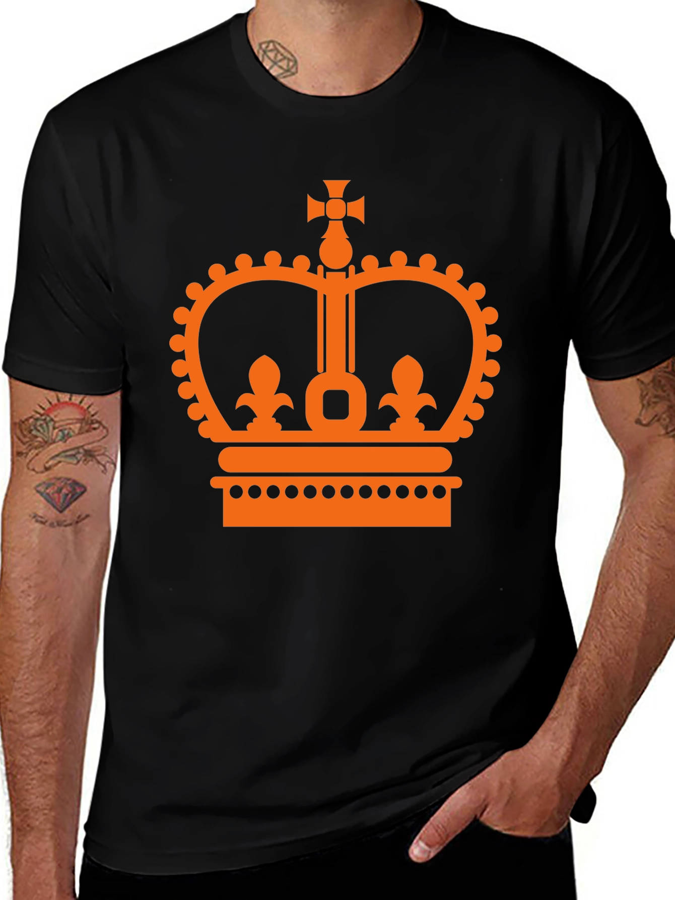 Crown Graphic Tee - Classic Design