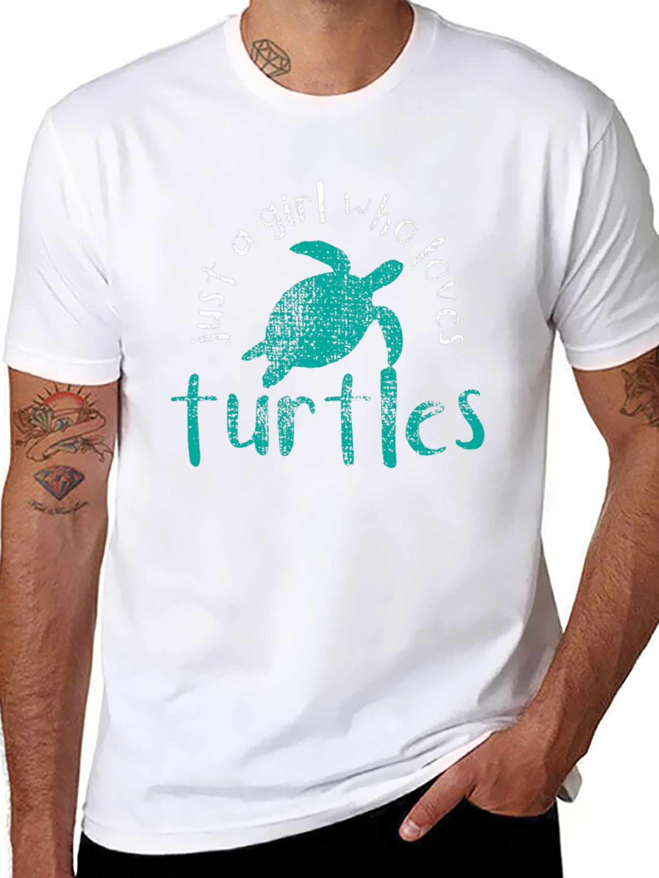 Just A Girl Who Loves Turtles Graphic Tee