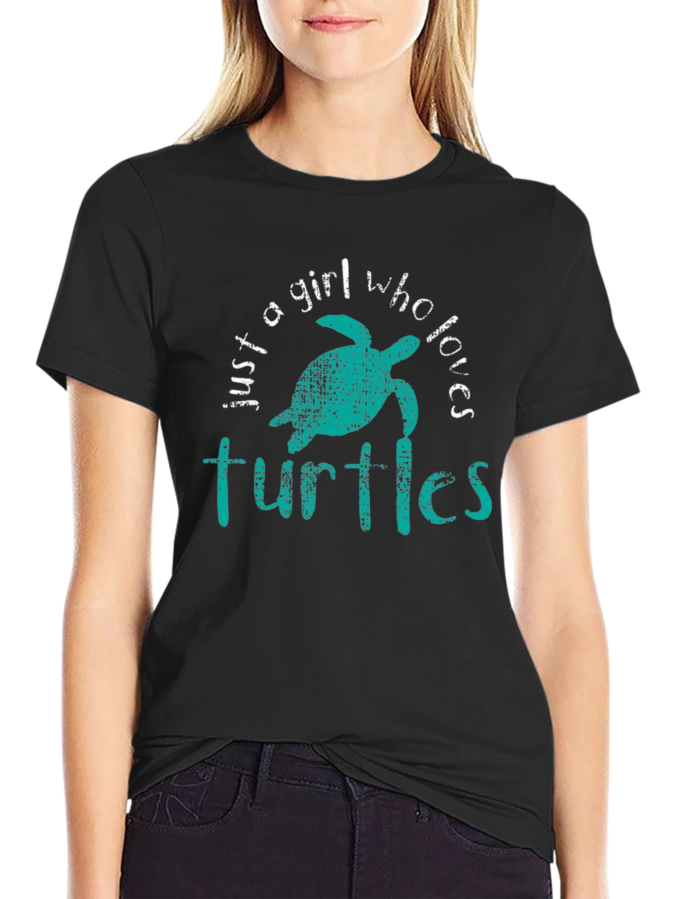 Just A Girl Who Loves Turtles Graphic Tee