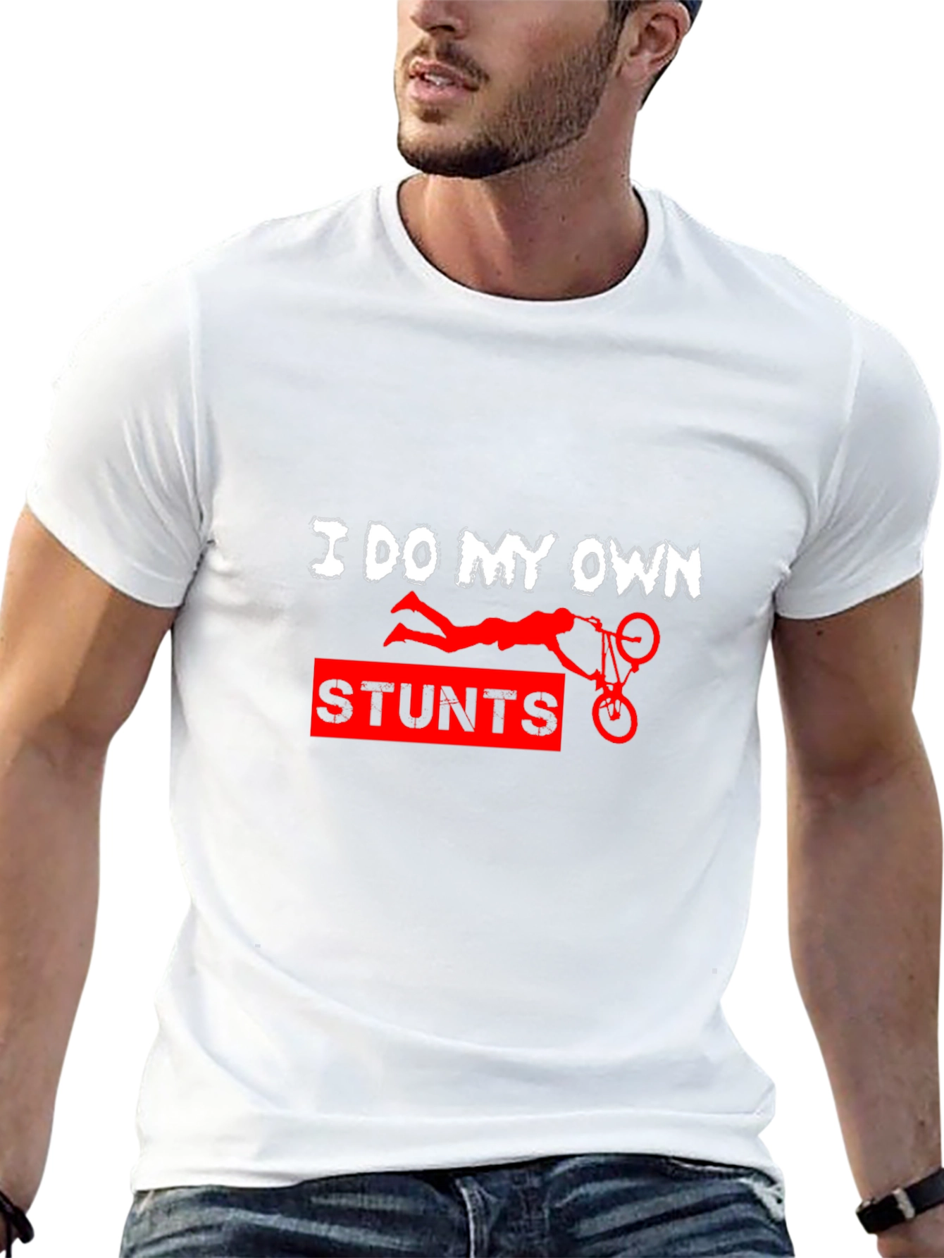 I Do My Own Stunts Funny Graphic Tee