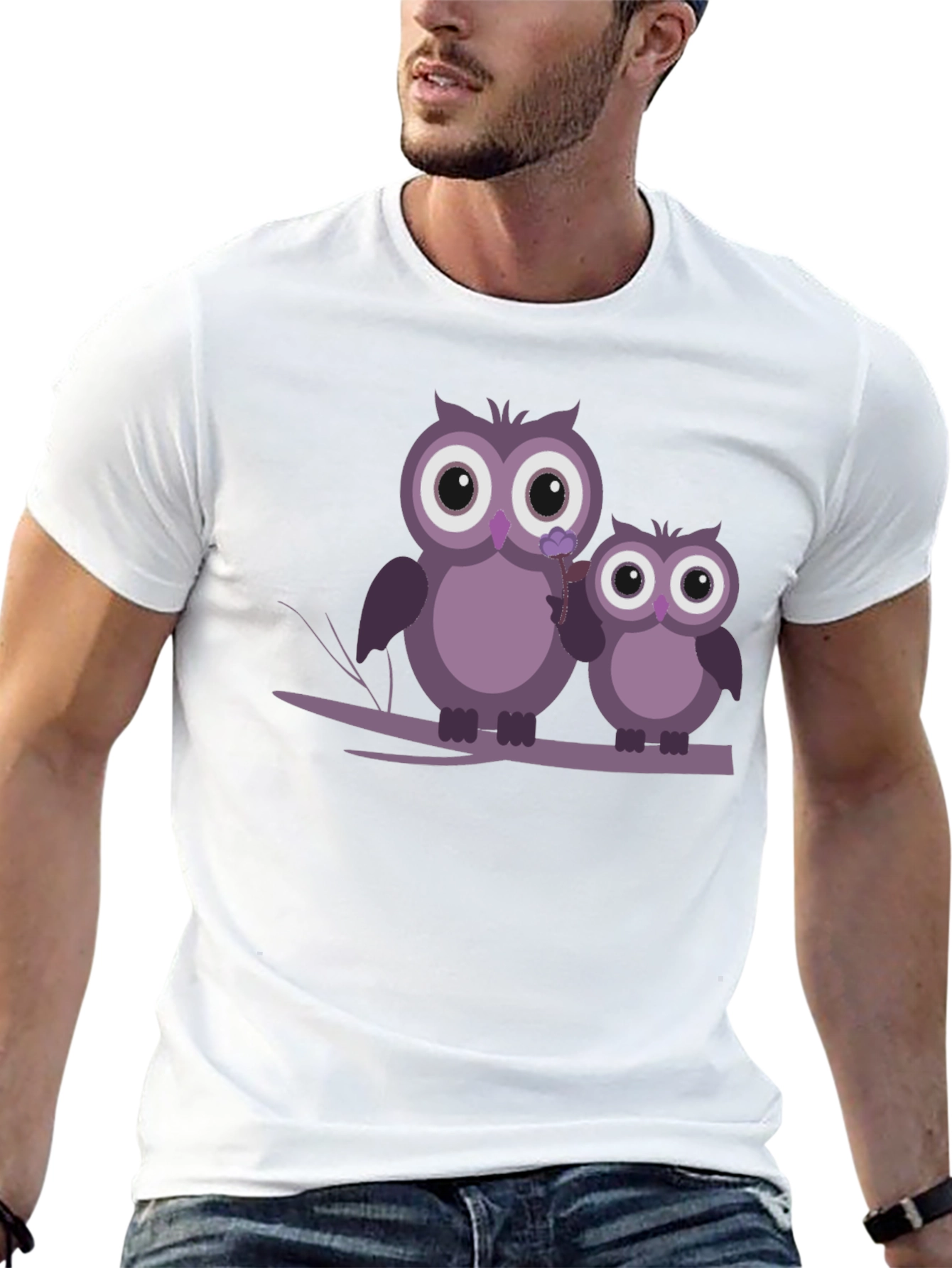 Owl Graphic Tee - Cute Bird Lovers T-Shirt