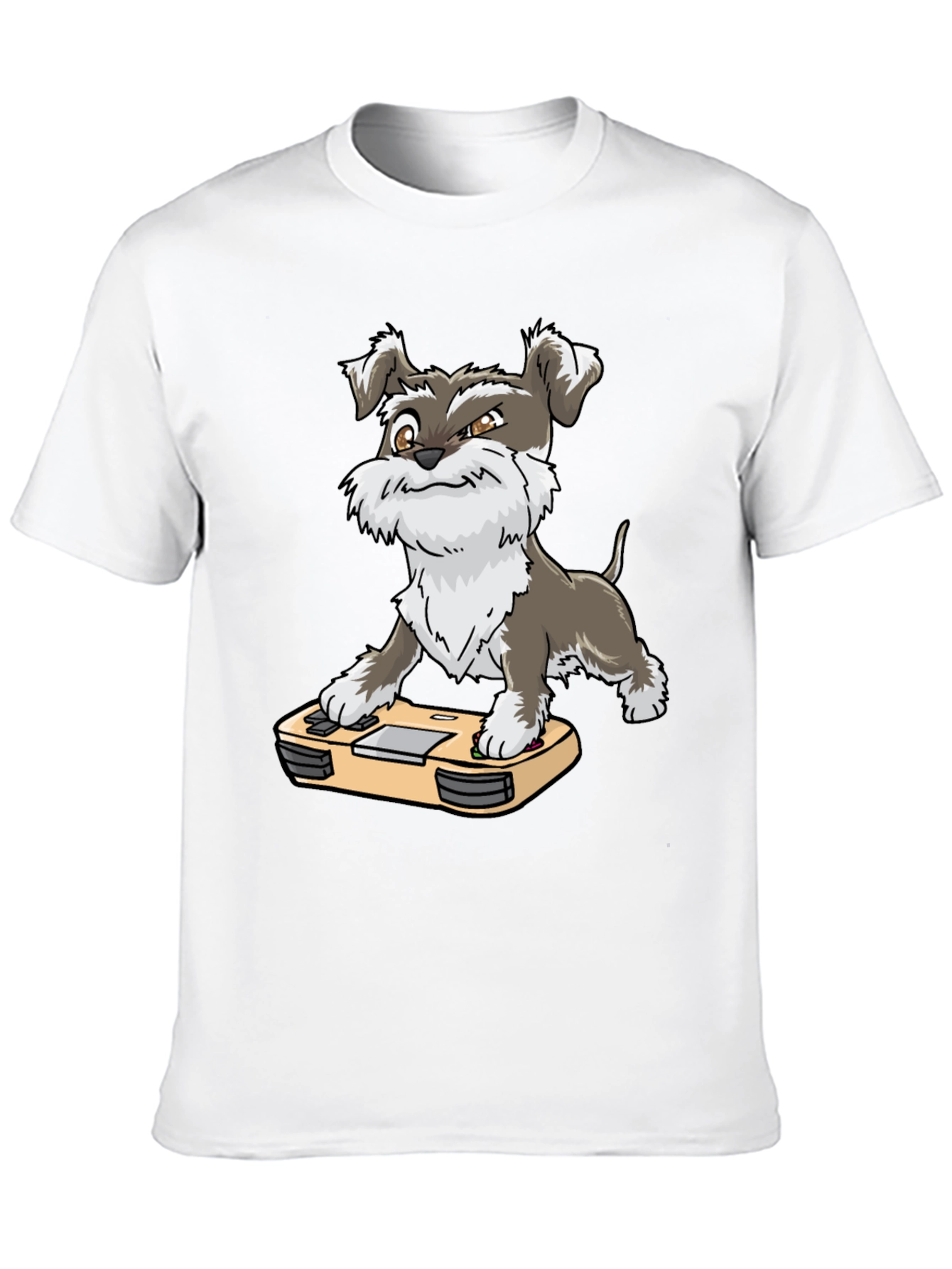 Dog Gamer T-Shirt - Schnauzer Video Game Tee