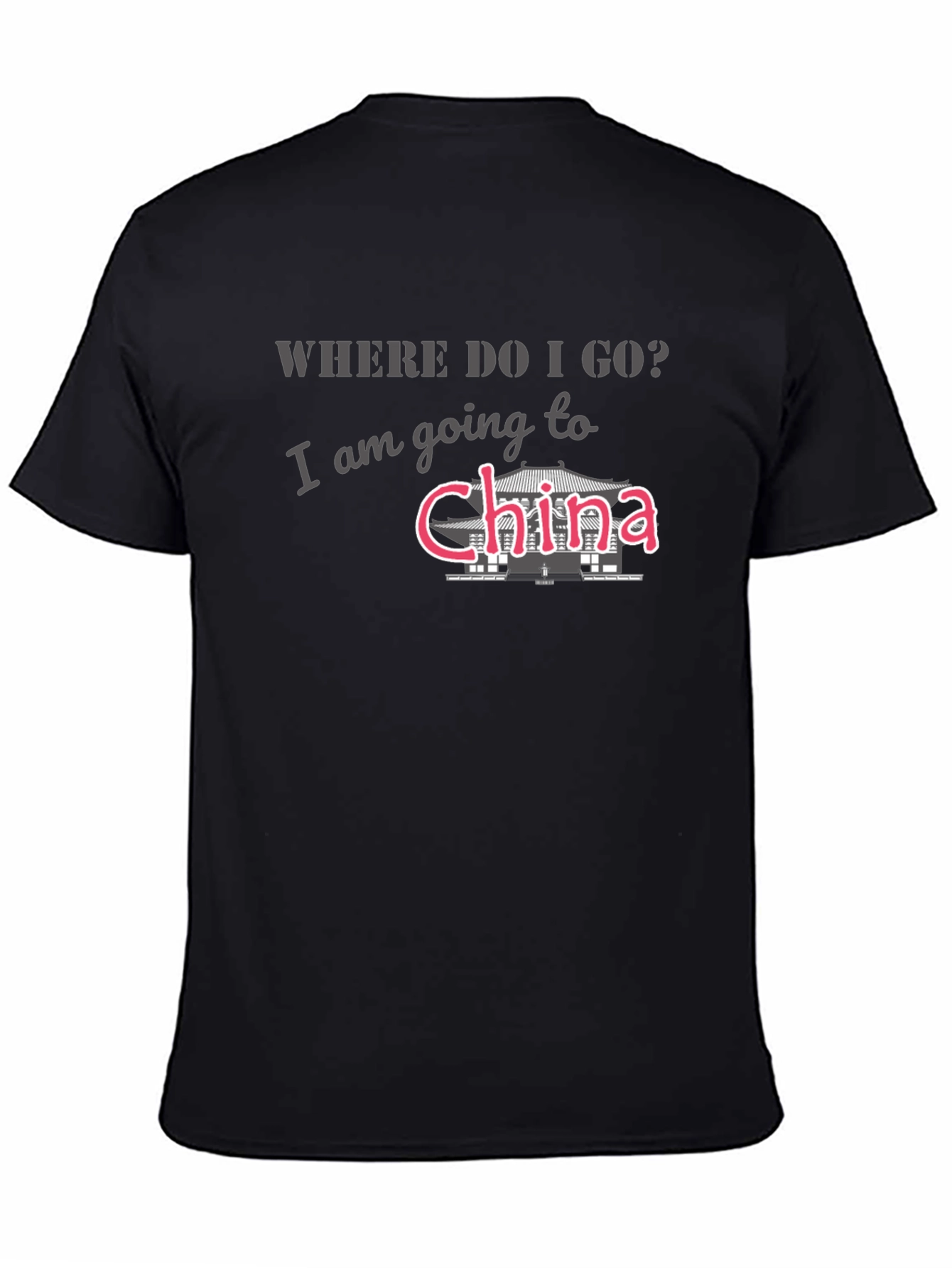 China Trip T-Shirt - Mens Black Tee