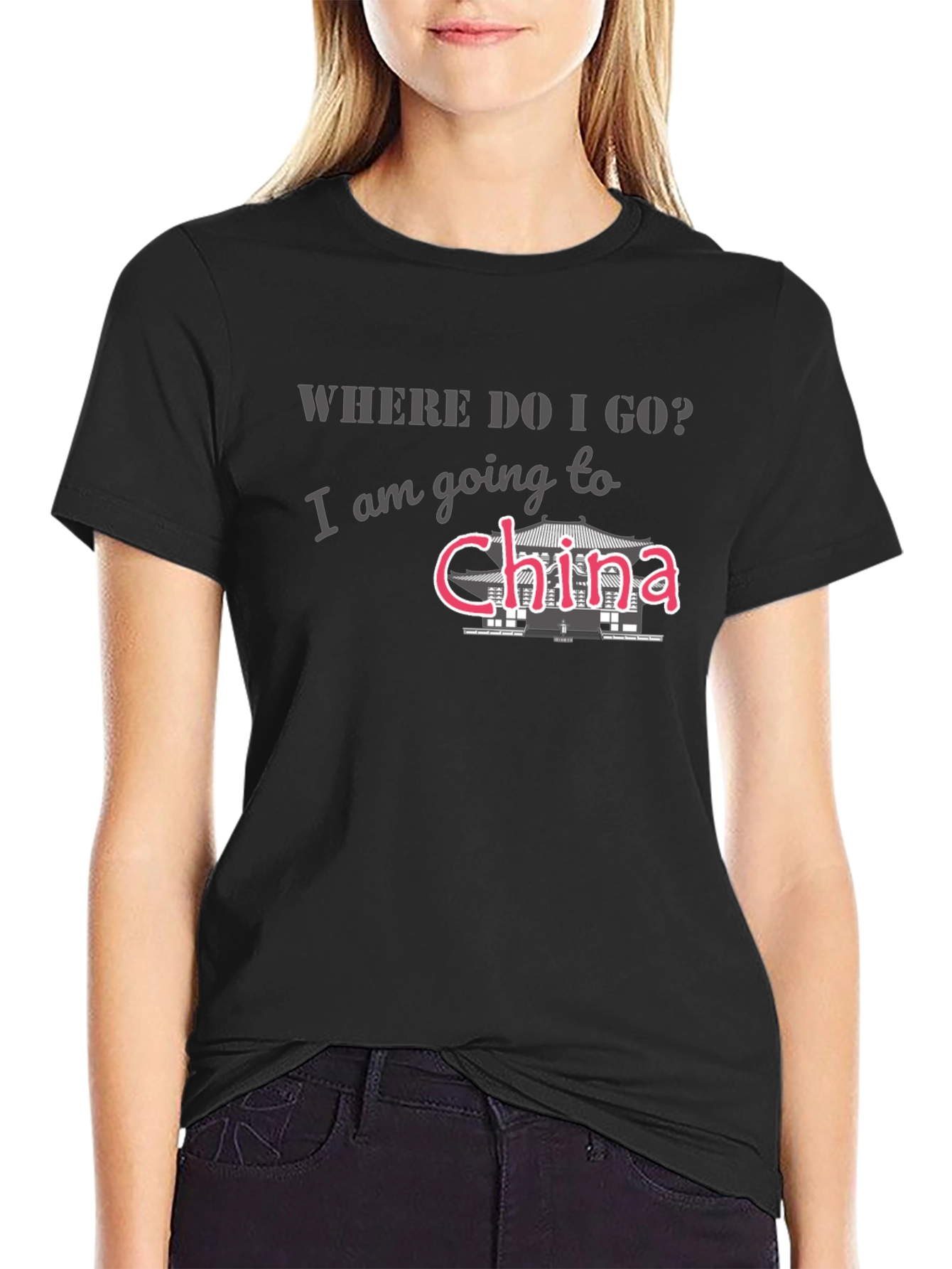 China Trip T-Shirt - Mens Black Tee