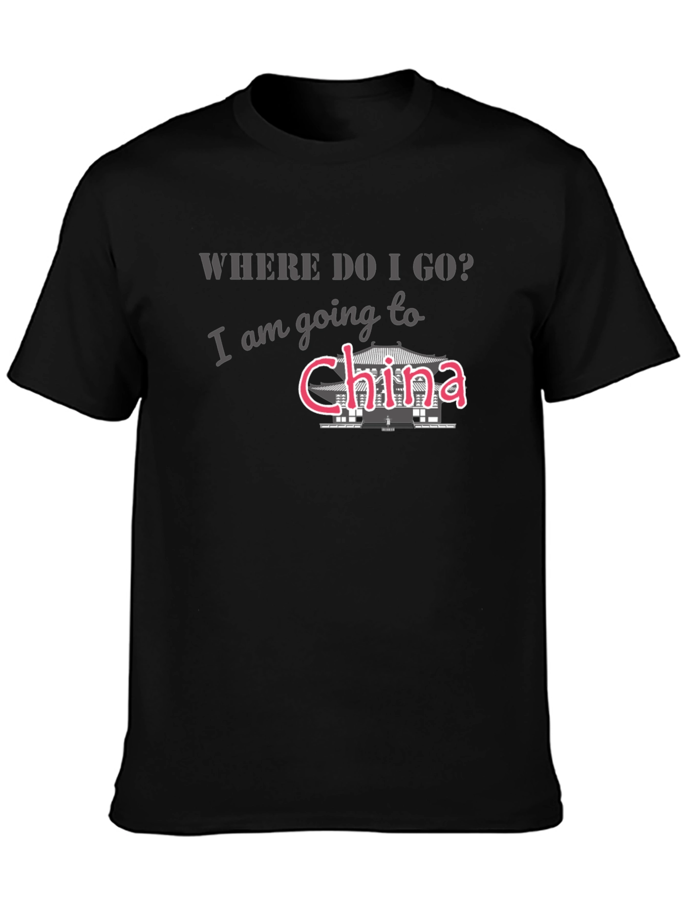 China Trip T-Shirt - Mens Black Tee
