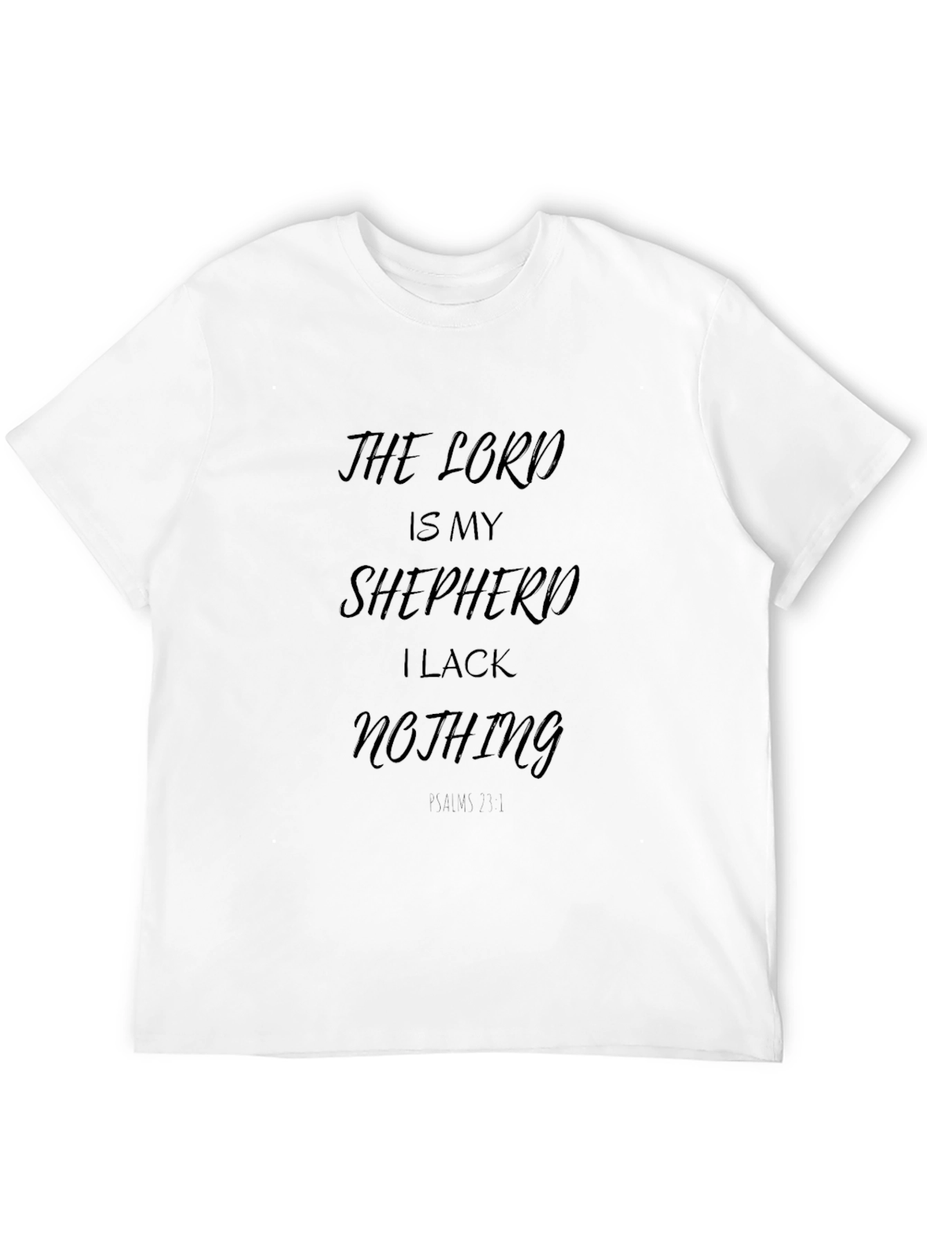 The Lord is My Shepherd Black T-Shirt