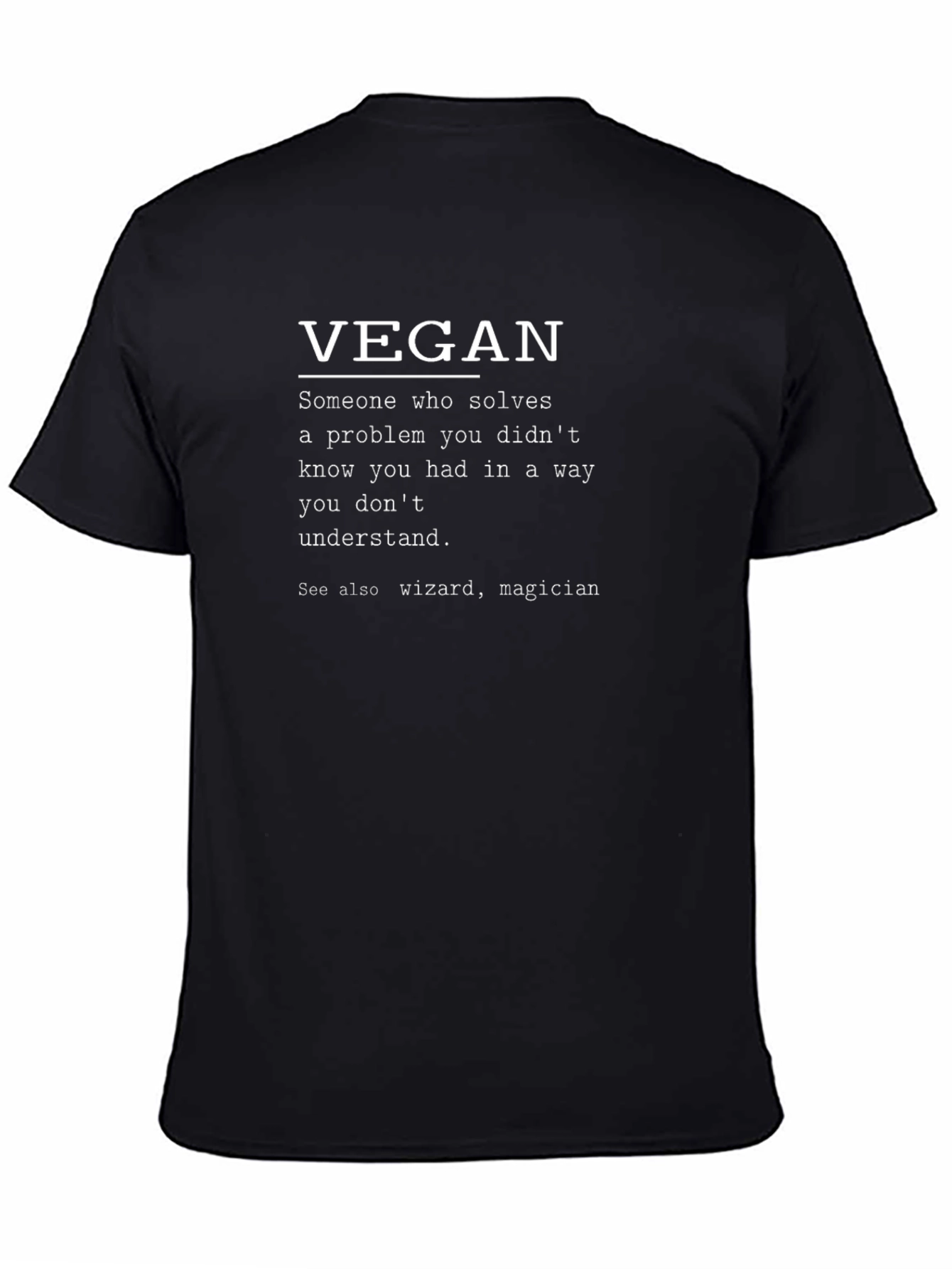 Vegan Definition T-Shirt: Funny Vegetarian Tee