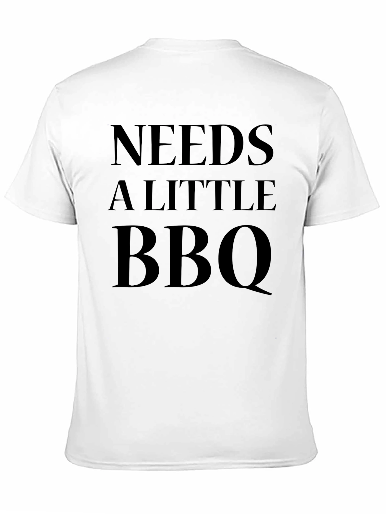 Needs A Little BBQ T-Shirt - Mens Black Tee