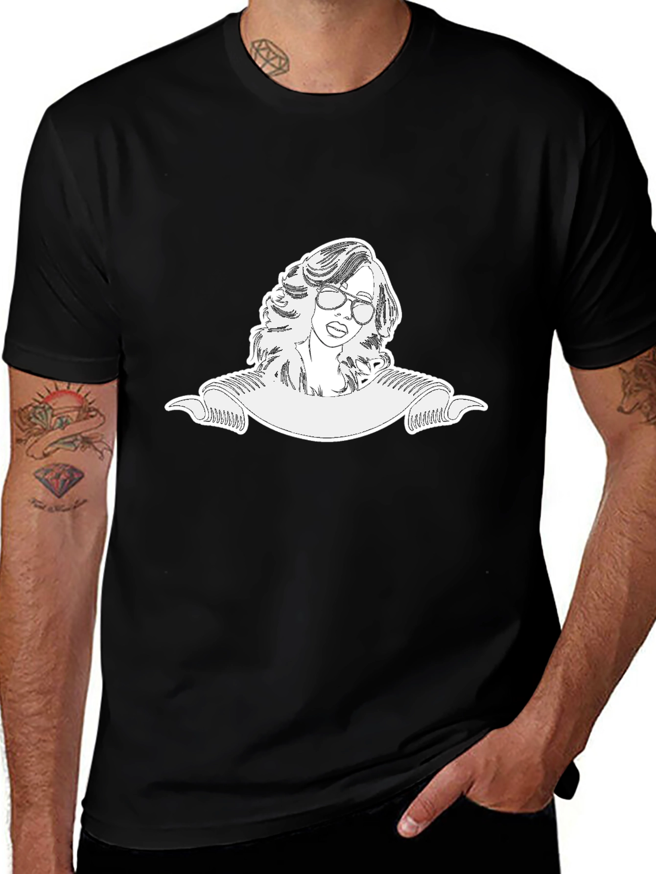 Retro Style Graphic Tee - Cool Woman Design