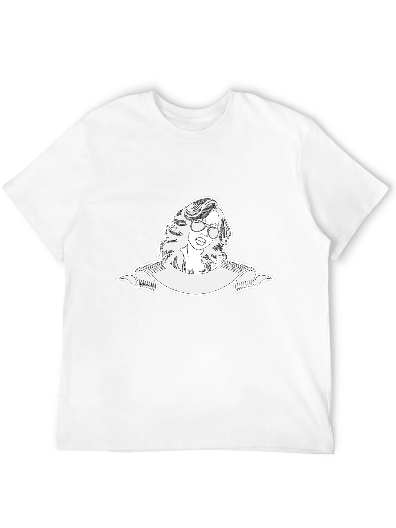 Retro Style Graphic Tee - Cool Woman Design