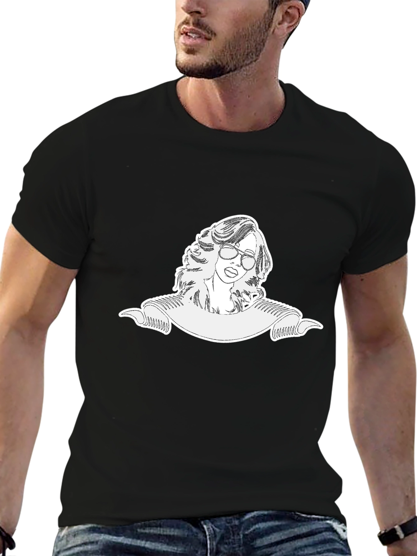 Retro Style Graphic Tee - Cool Woman Design