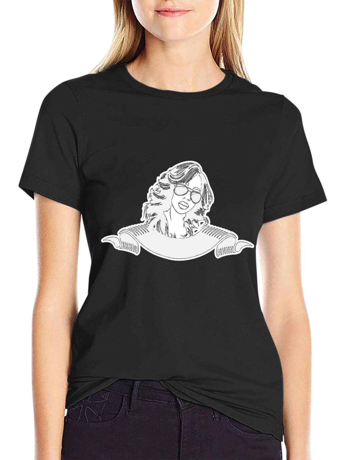 Retro Style Graphic Tee - Cool Woman Design