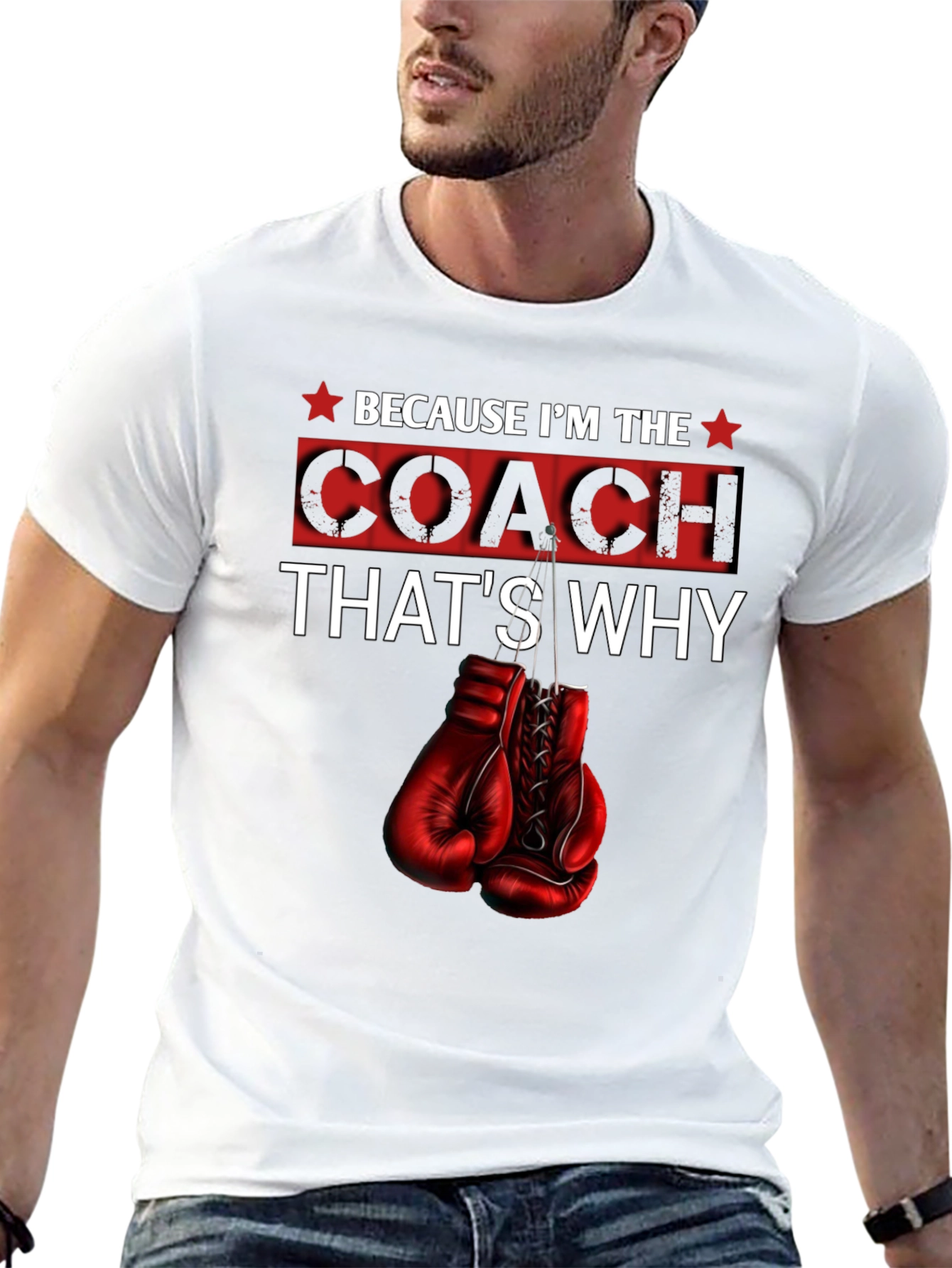 Coach T-Shirt - Boxing Gloves Design