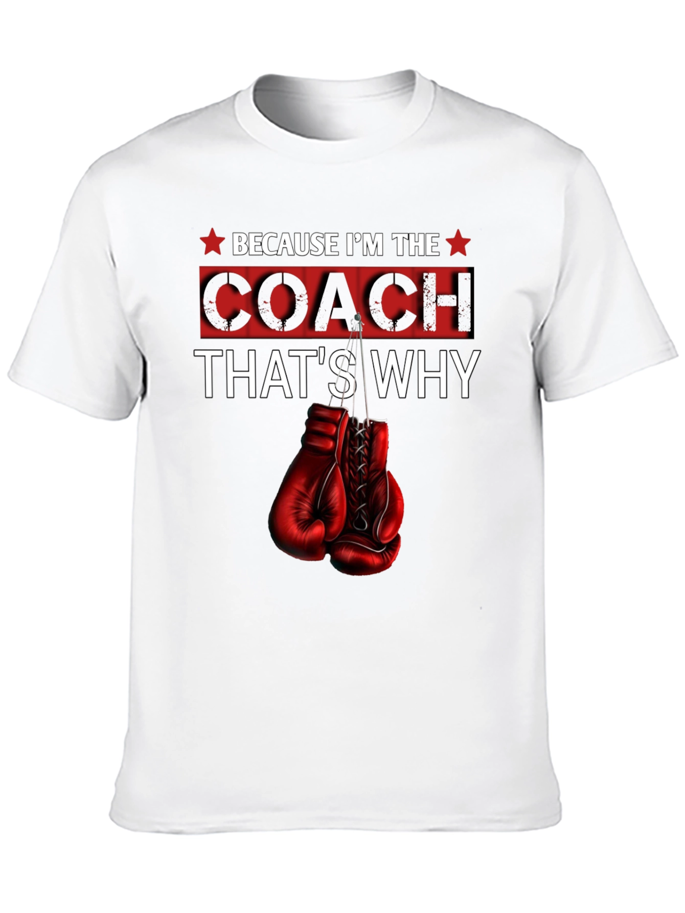 Coach T-Shirt - Boxing Gloves Design