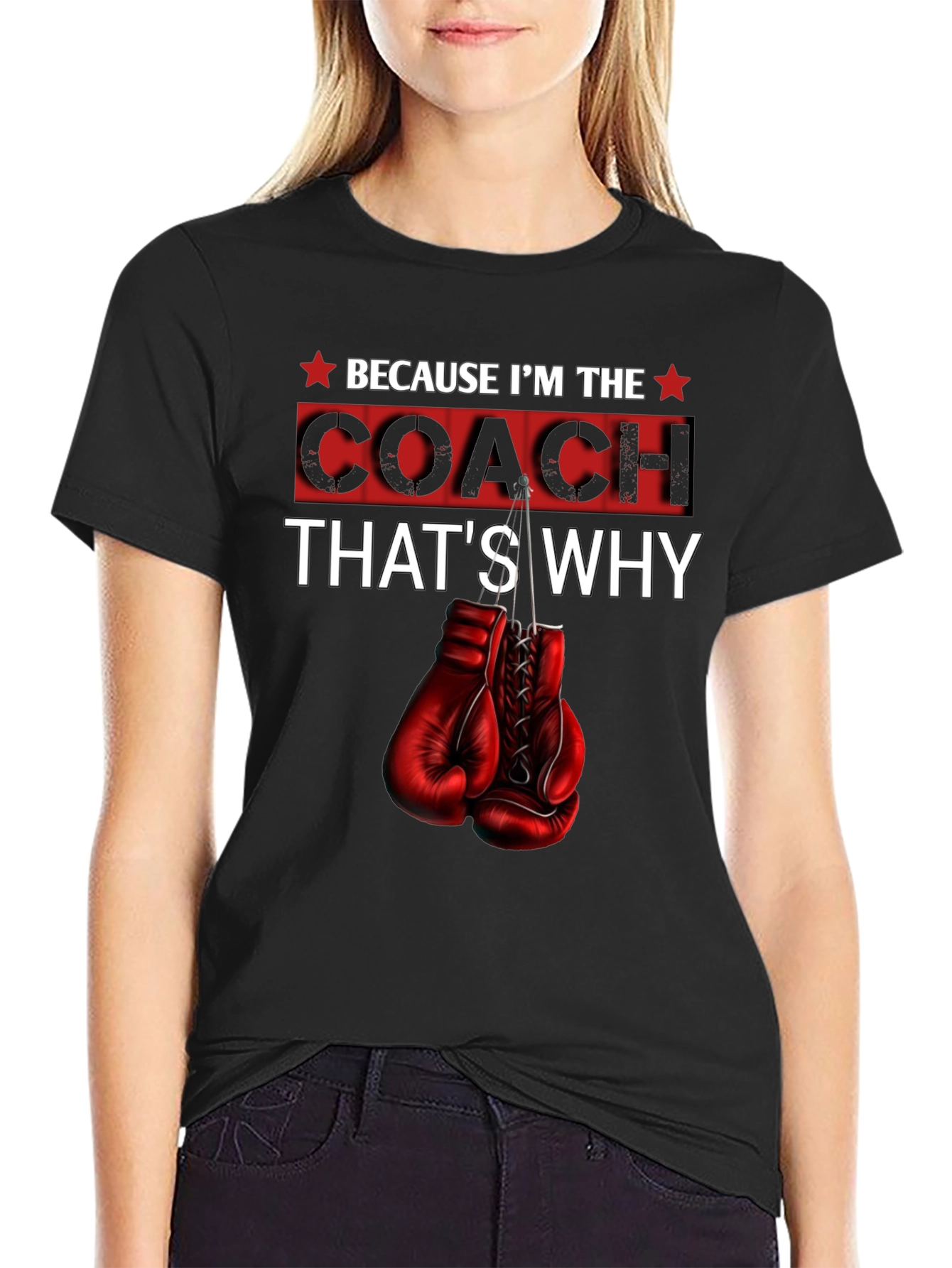Coach T-Shirt - Boxing Gloves Design