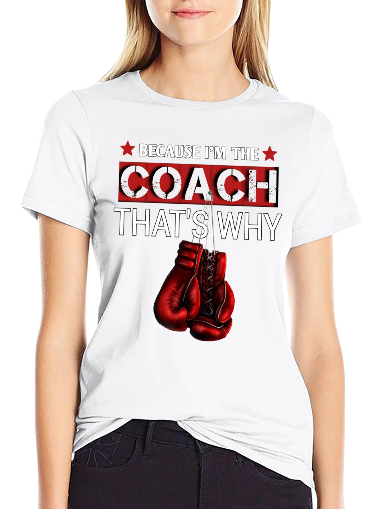 Coach T-Shirt - Boxing Gloves Design