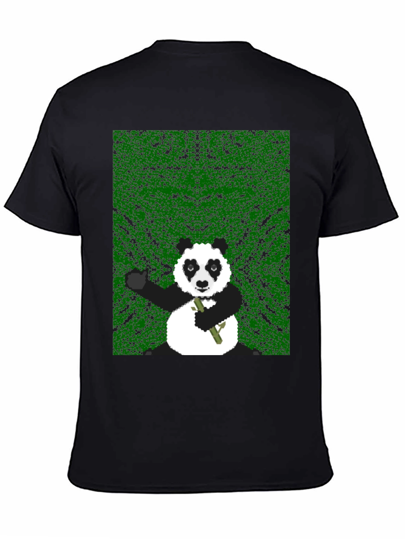 Pixel Panda Graphic Tee - Black