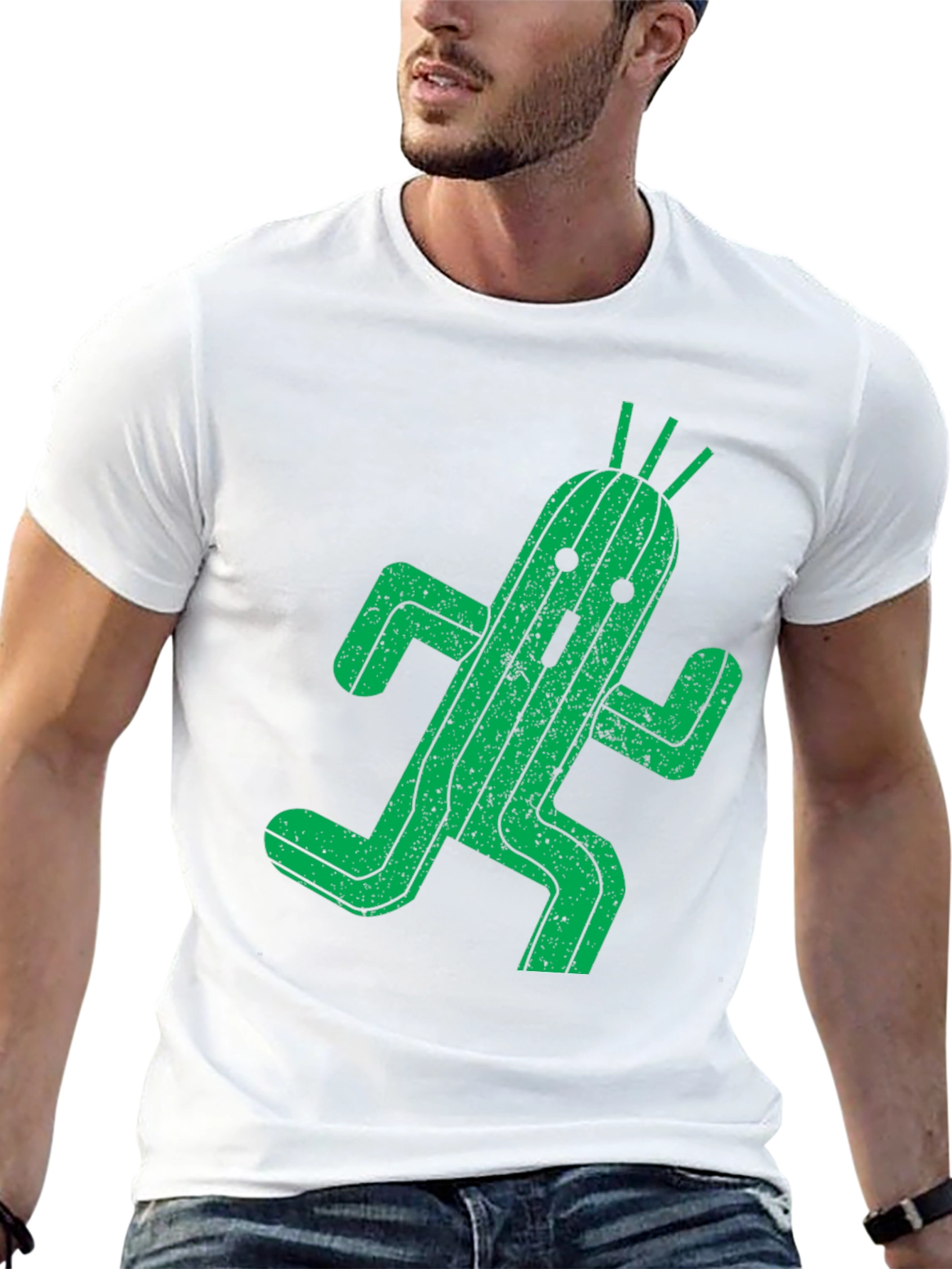 Cactuar T-Shirt - Green Cactus Graphic Tee