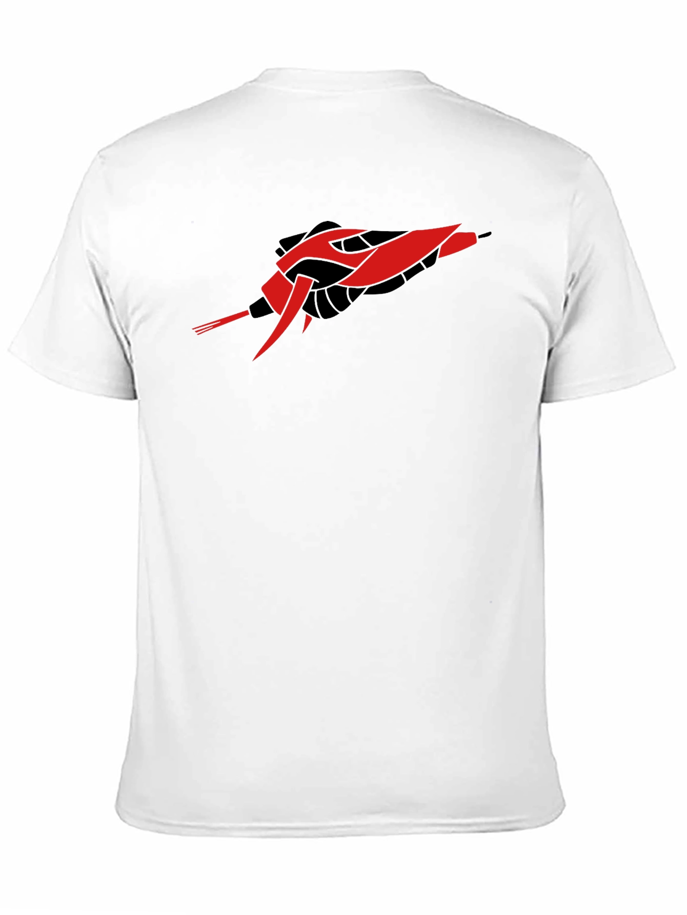 Sci-Fi Spaceship Graphic Black T-Shirt