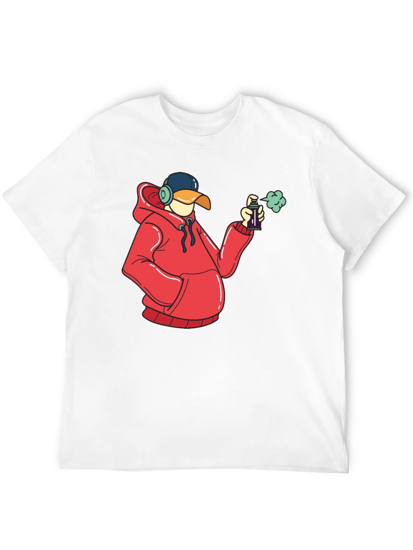 Duck Graffiti Artist Black T-Shirt