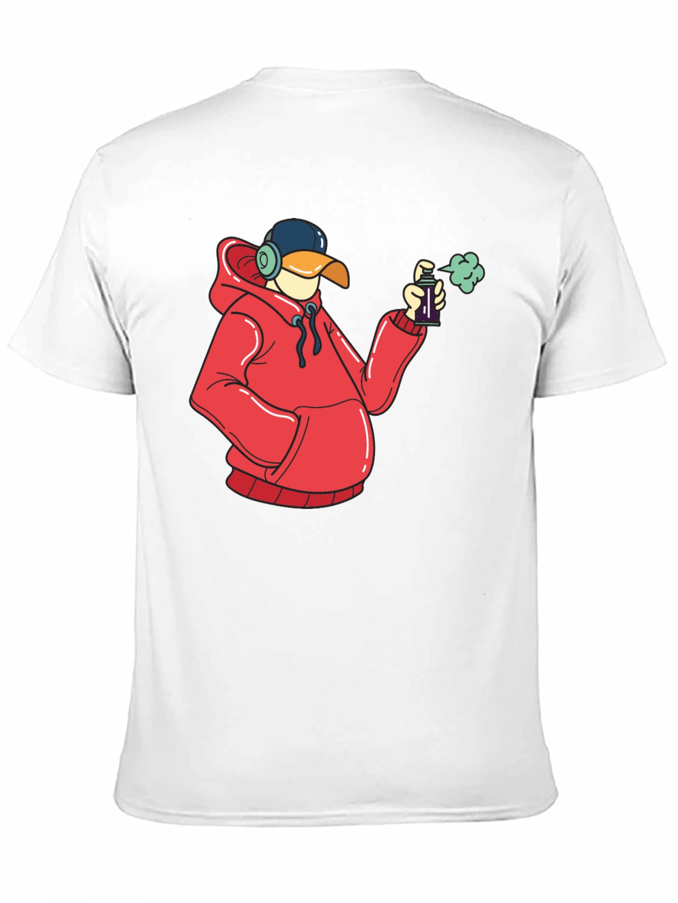 Duck Graffiti Artist Black T-Shirt