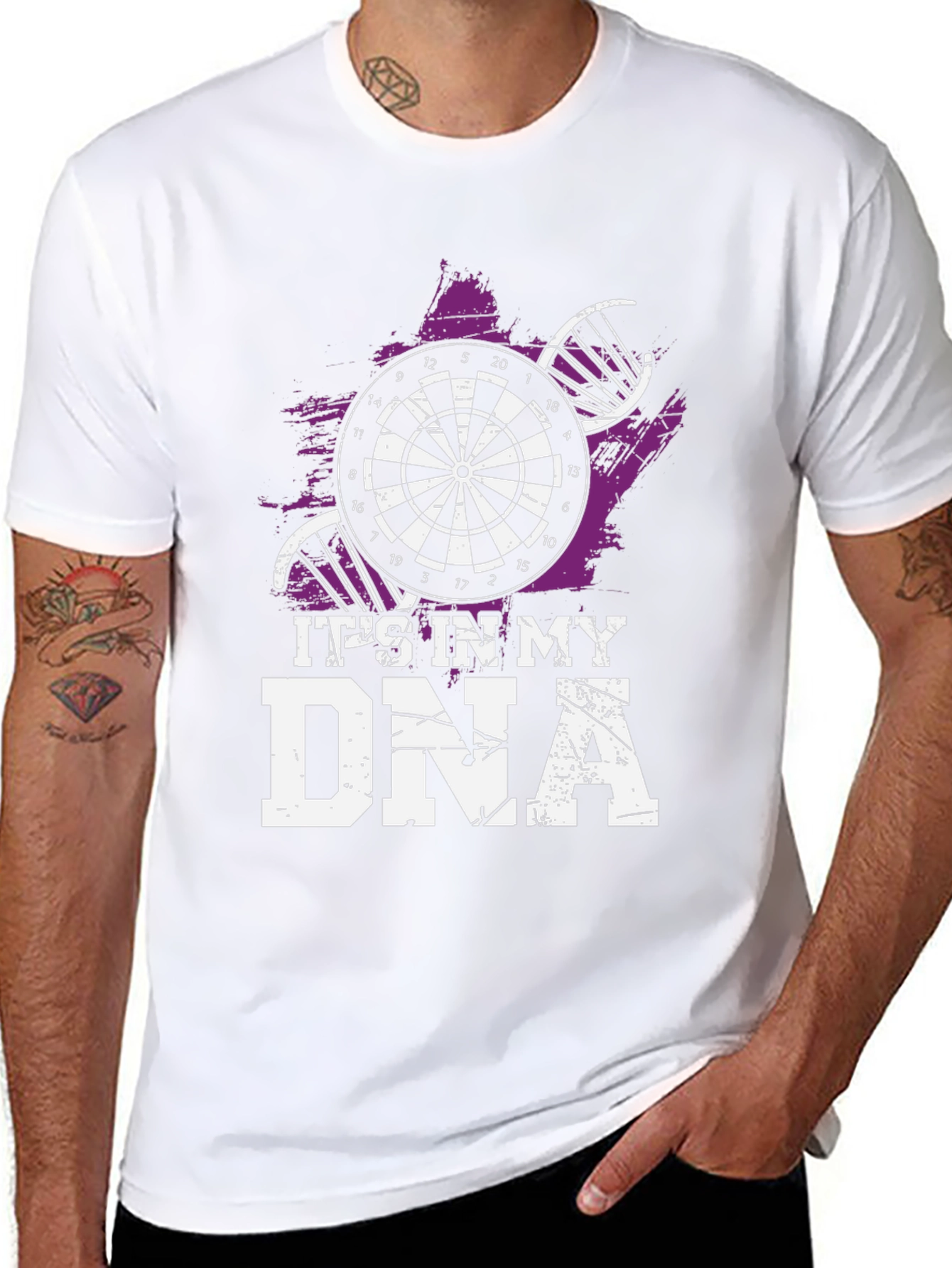 Darts DNA T-Shirt - Black Cotton Tee