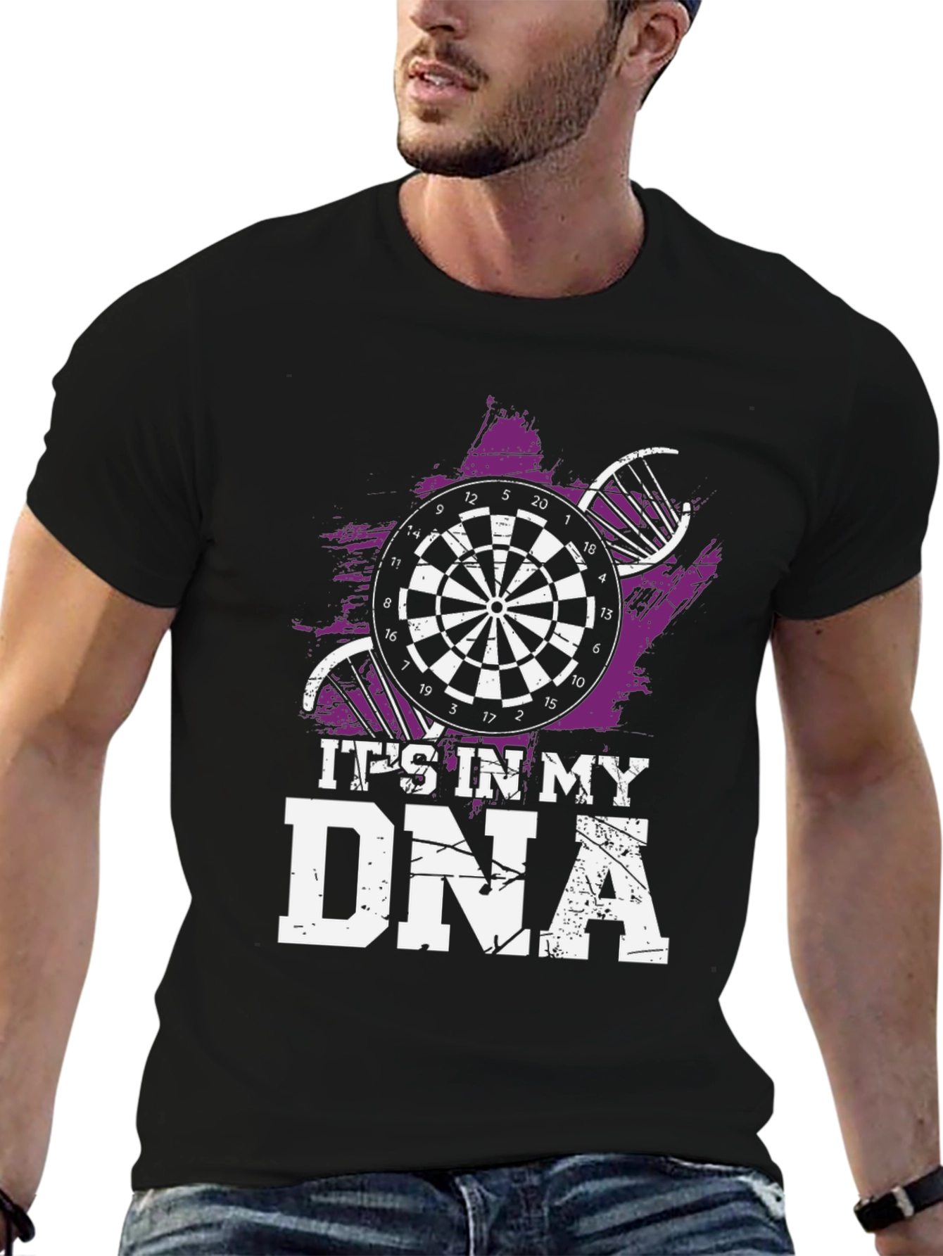 Darts DNA T-Shirt - Black Cotton Tee