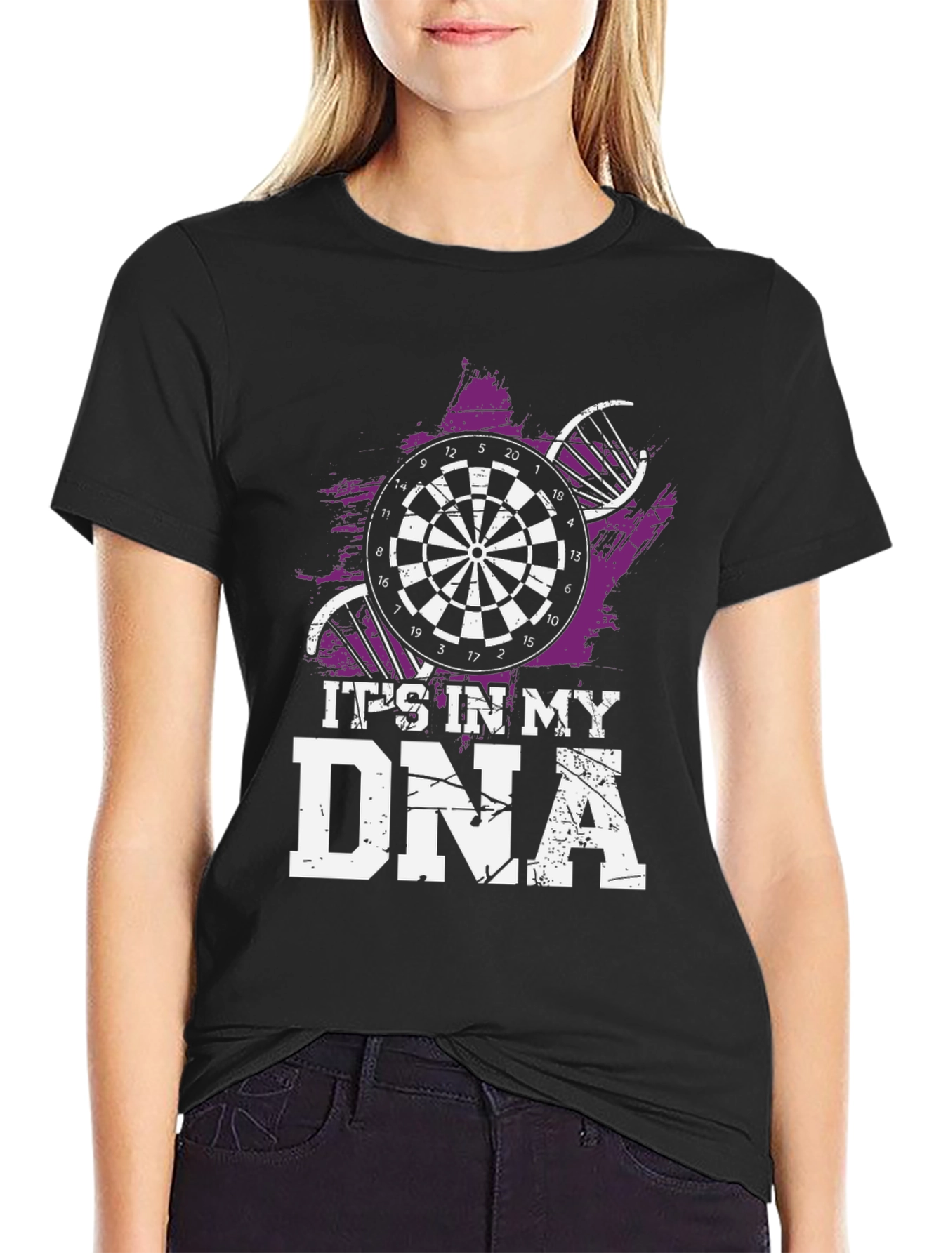 Darts DNA T-Shirt - Black Cotton Tee