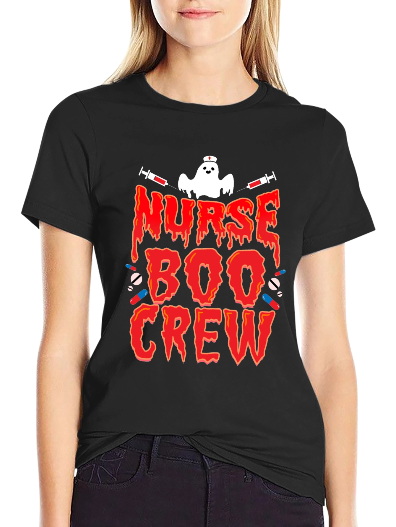 Nurse Boo Crew Halloween T-Shirt