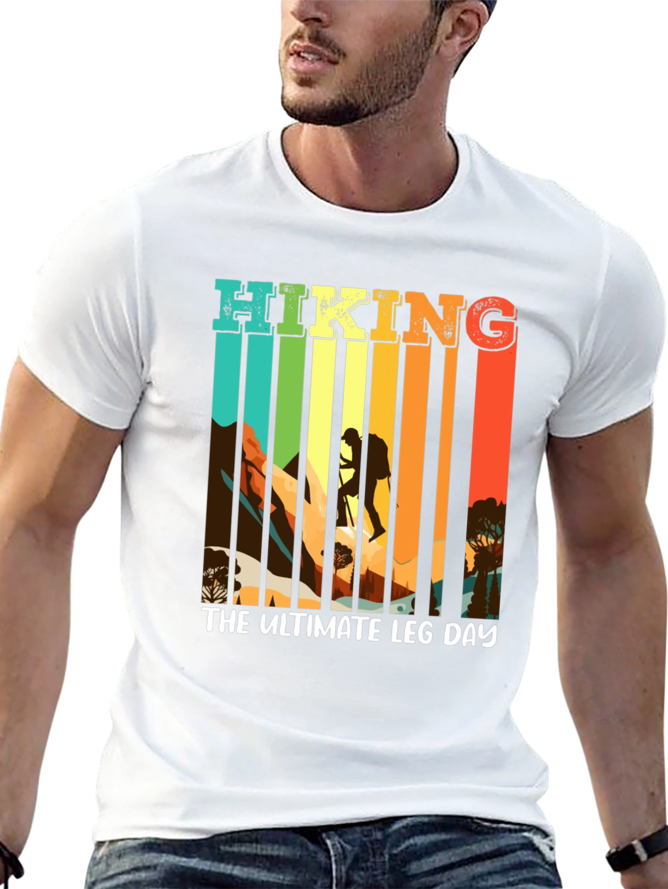 Hiking The Ultimate Leg Day Black T-Shirt