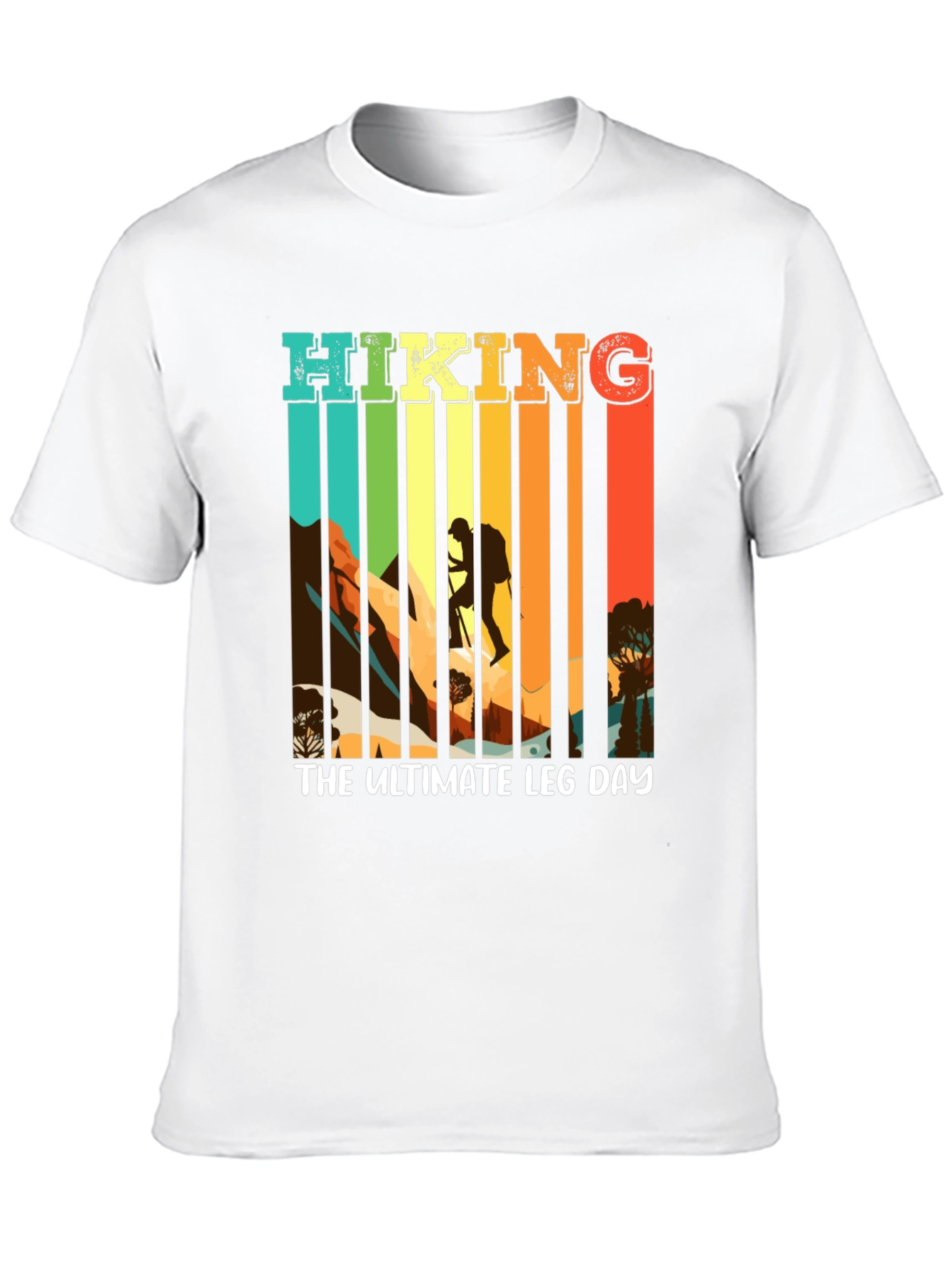 Hiking The Ultimate Leg Day Black T-Shirt