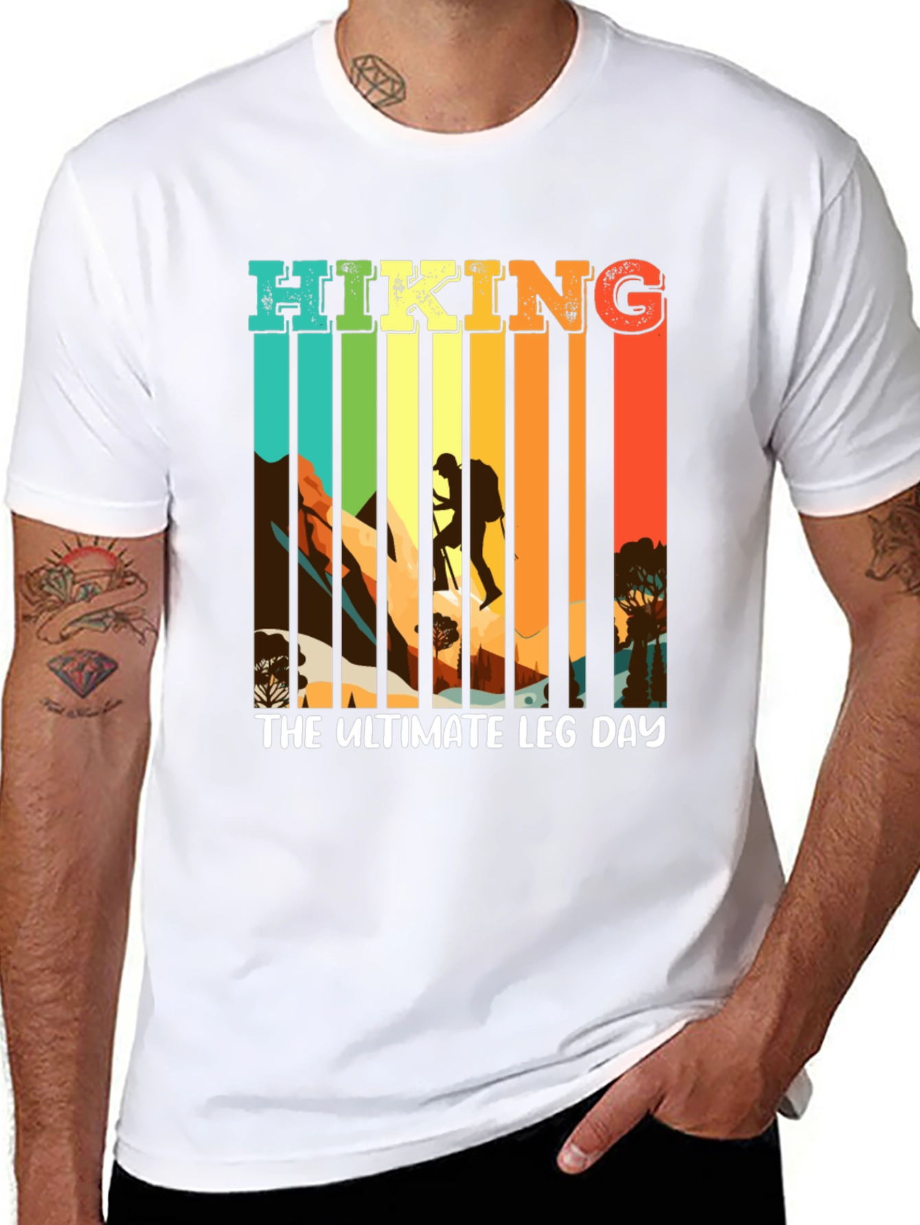 Hiking The Ultimate Leg Day Black T-Shirt